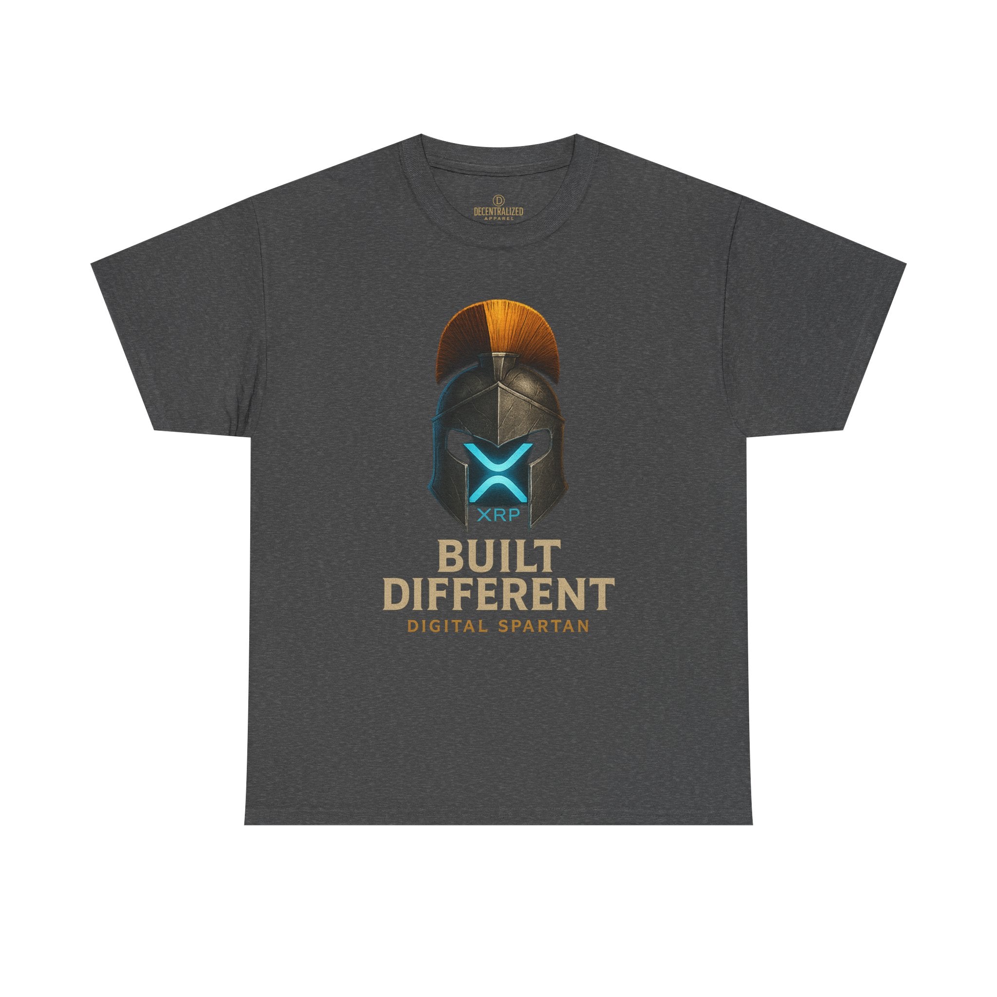 Built Different Spartan Tee — Digital Spartan XRP Crypto T-Shirt