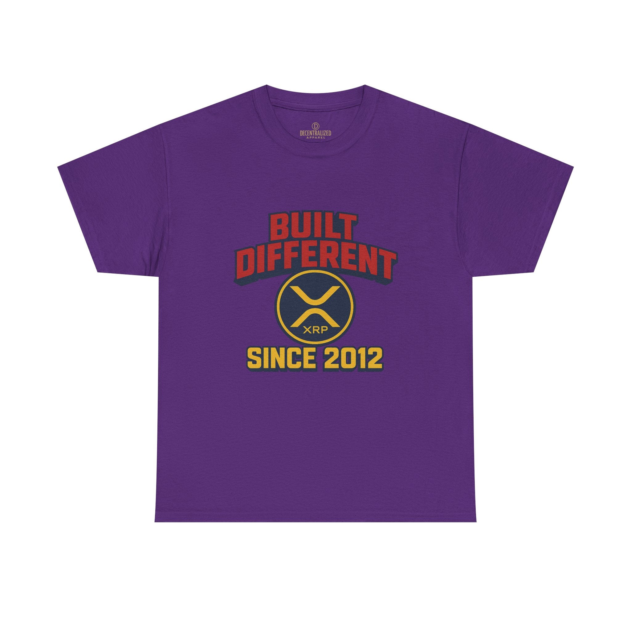 Built Different Since 2012 T-Shirt – Retro XRP Logo Tee
