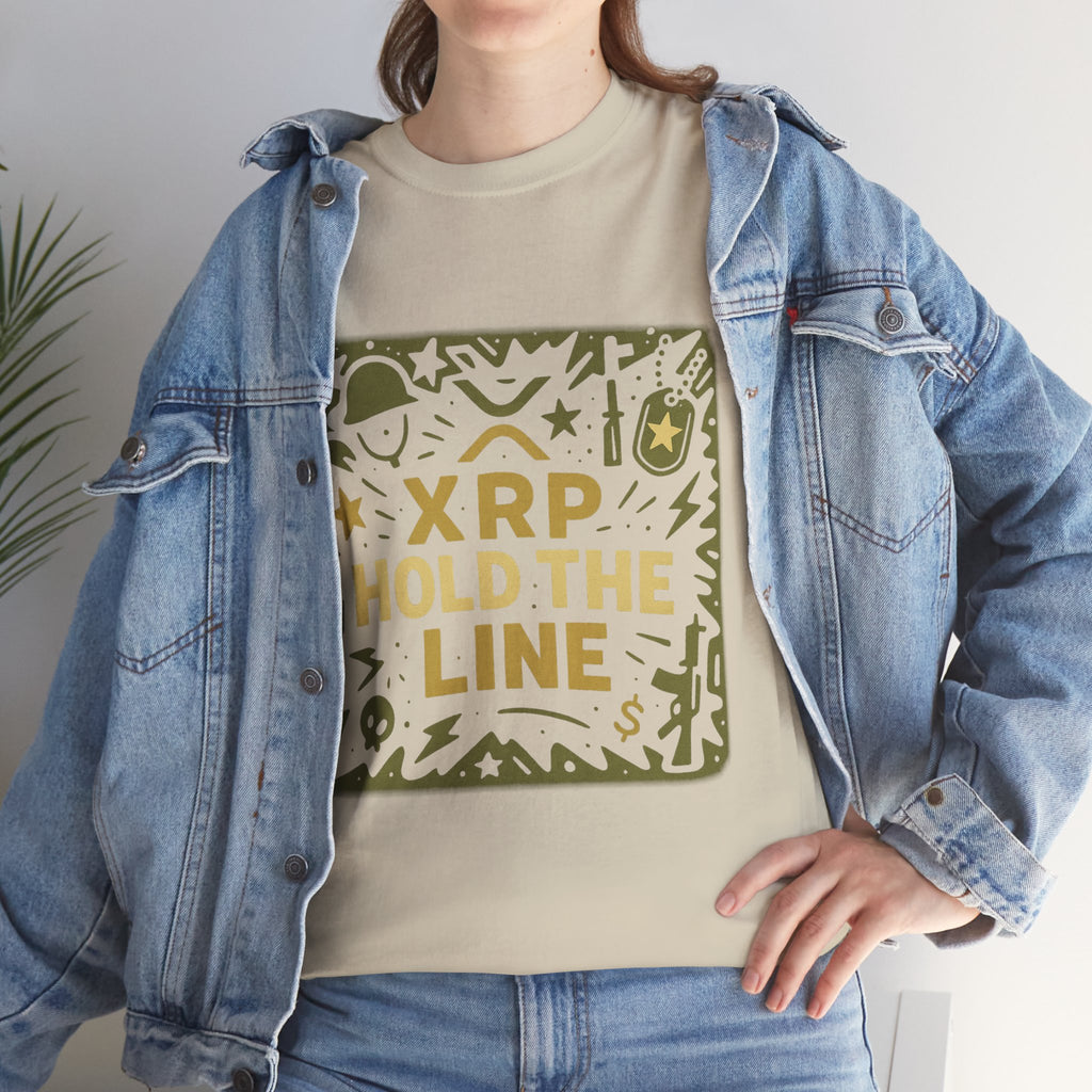 T-Shirt — XRP Hold The Line Crypto Graphic Tee