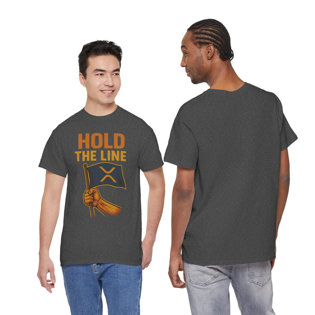 Hold The Line Tee — Bold Flag Graphic Cryptocurrency XRP Shirt