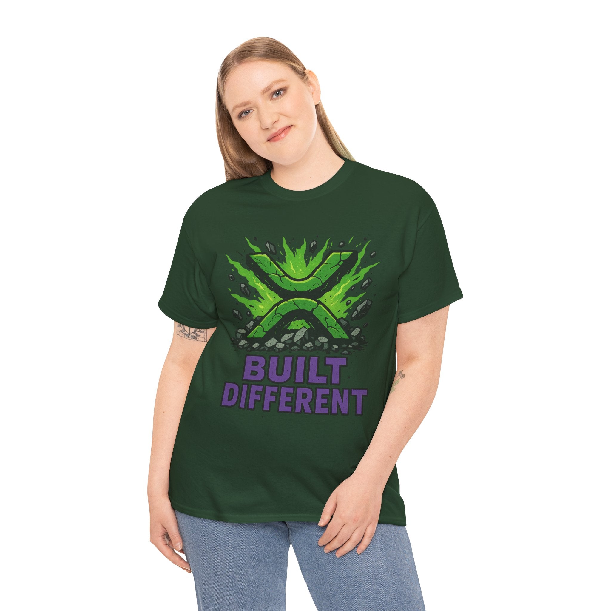 Built Different T-Shirt — Green Gamer Logo Tee