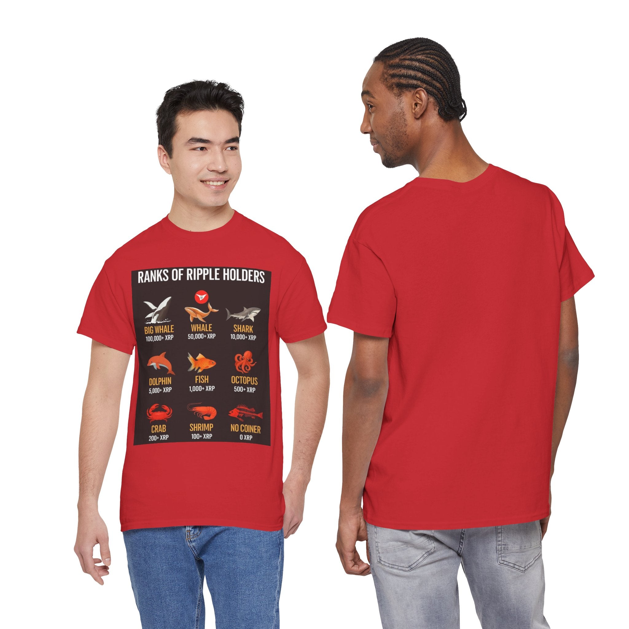 Crypto Ranks T-Shirt – "Ranks of Ripple Holders" Illustrated Guide