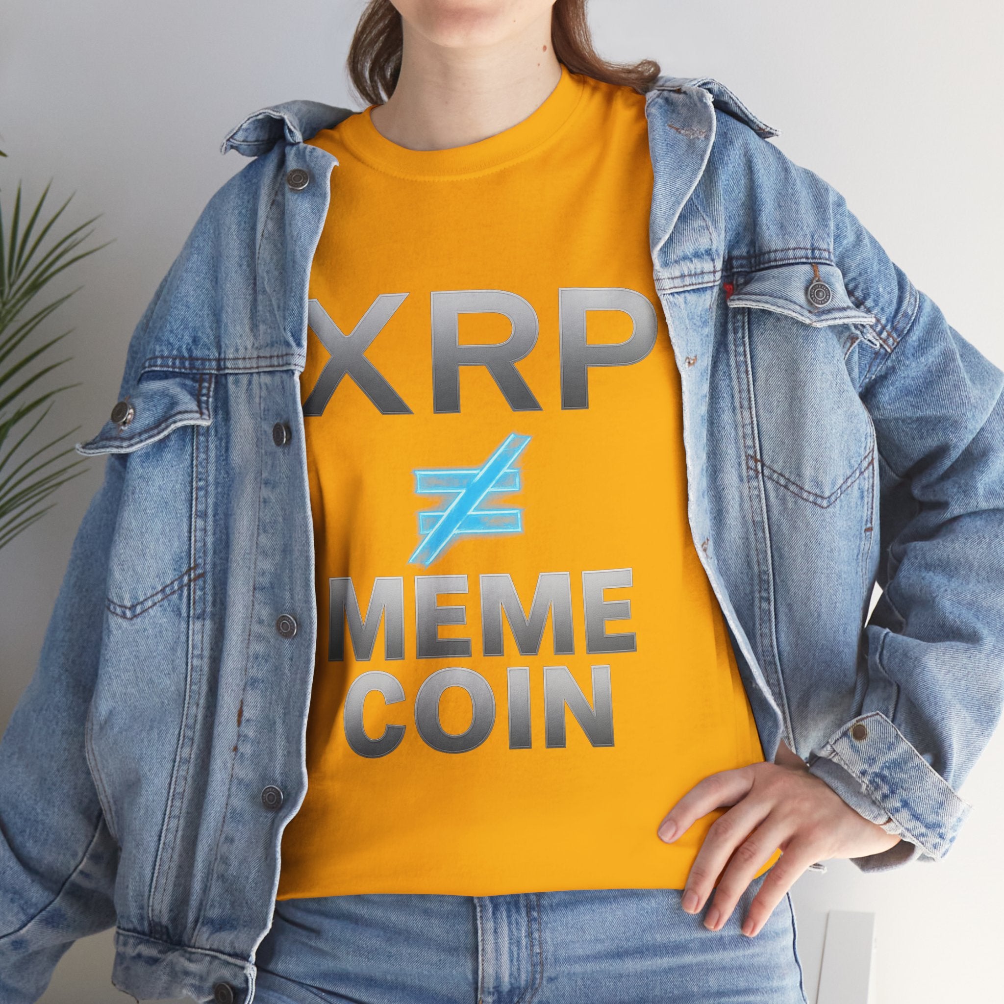 XRP ≠ Meme Coin T-Shirt — Crypto Investor Statement Tee