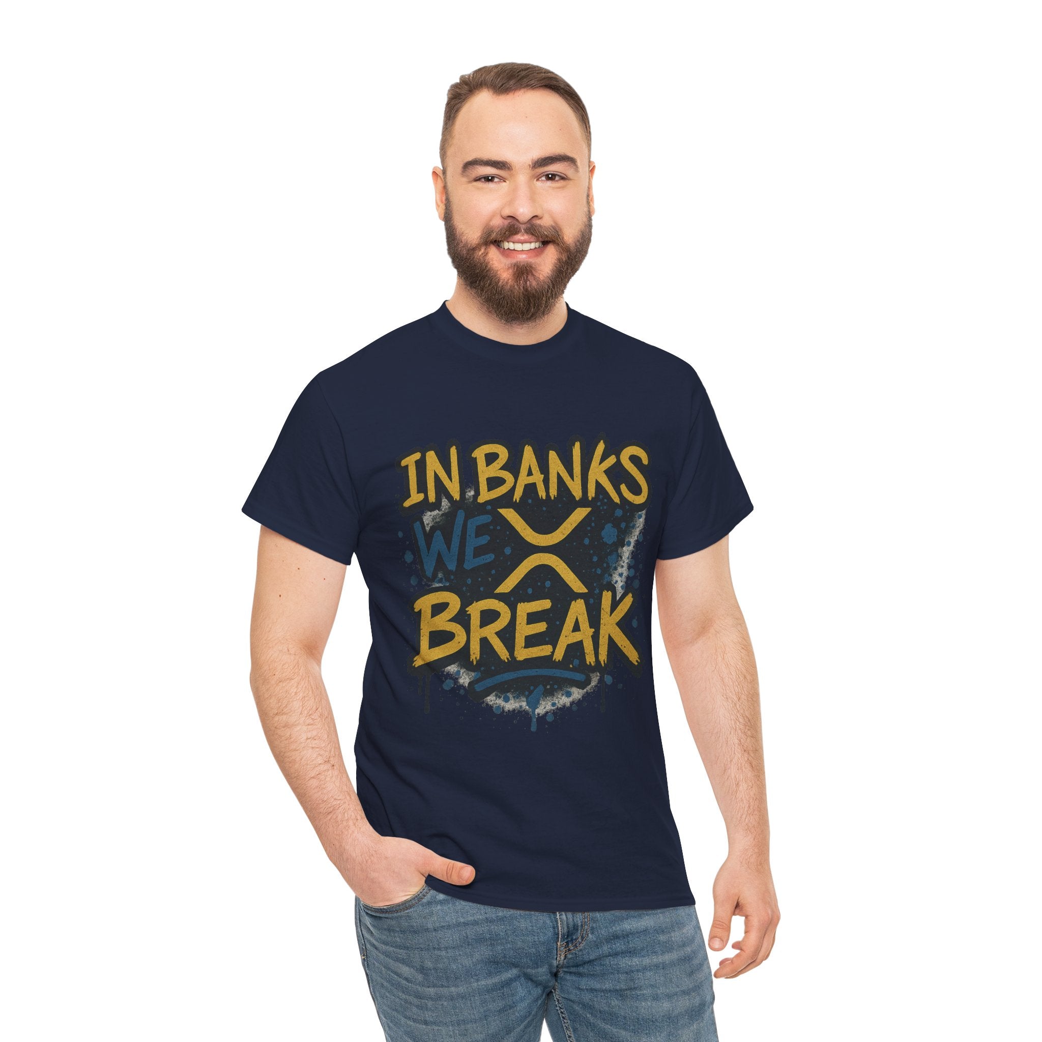 Ripple 'In Banks We Break' Graphic Tee — Crypto XRP Streetwear