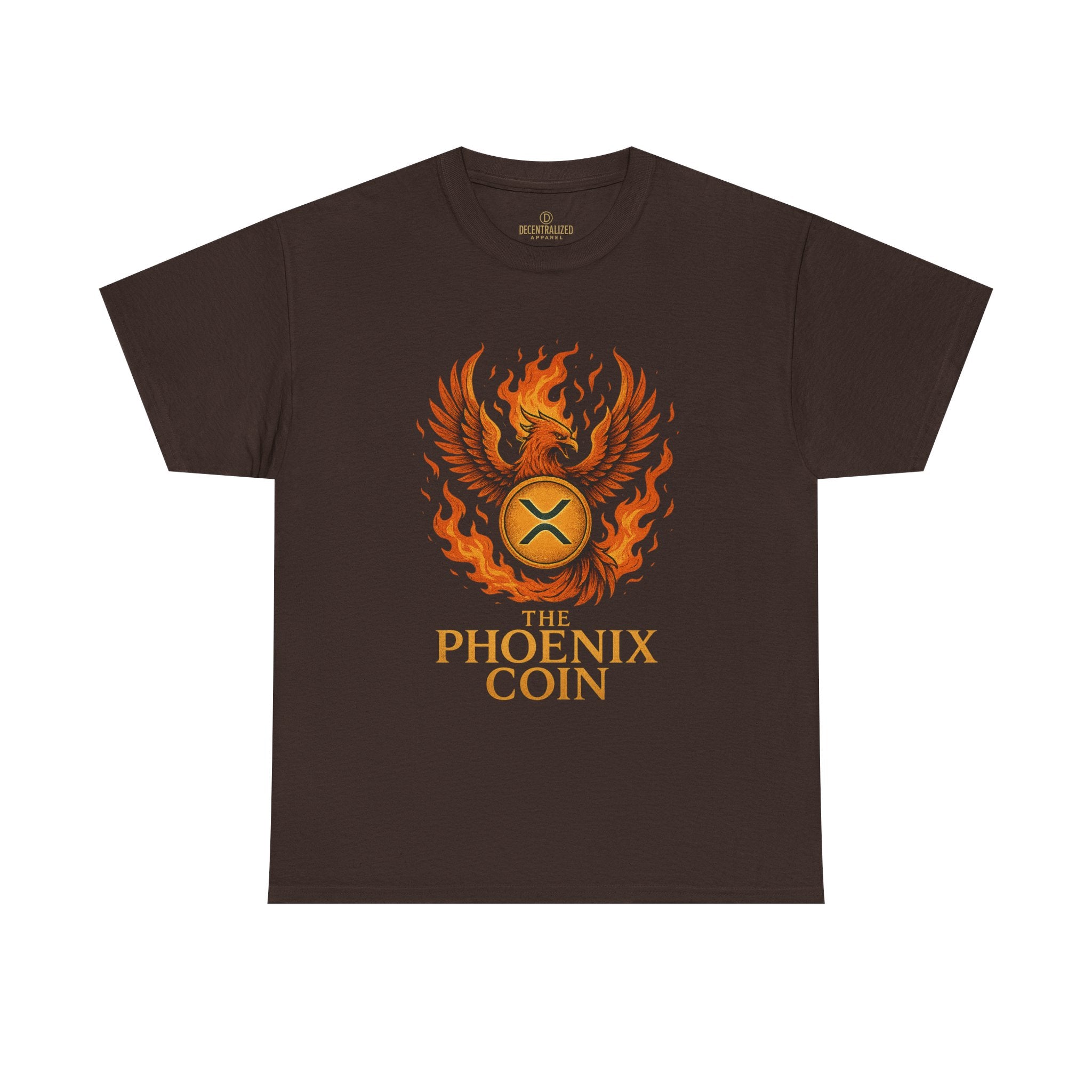 Phoenix Coin T‑Shirt — Fiery Phoenix Crypto Logo Tee