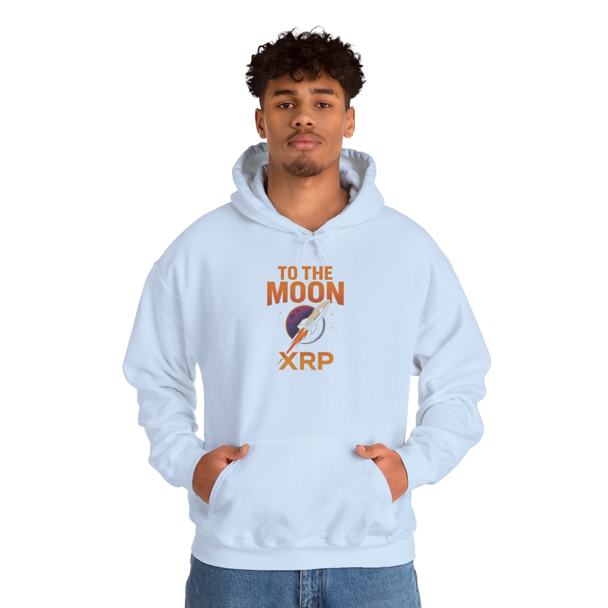XRP To The Moon Hoodie — Crypto Investor Graphic Sweatshirt