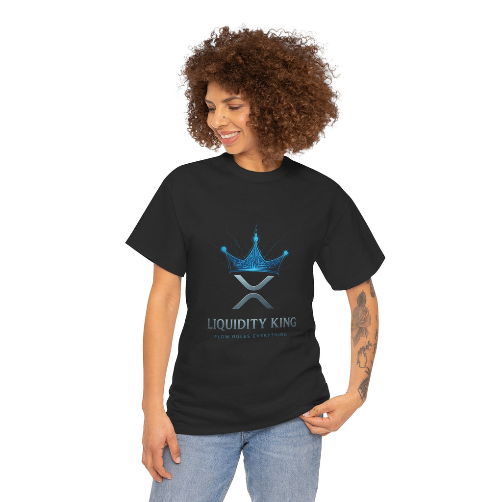 RIPPLE Liquidity King T-Shirt — Crypto XRP Crown Tee