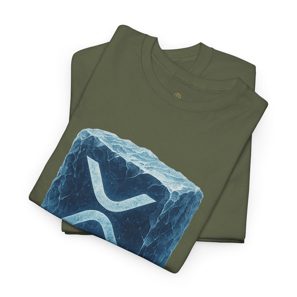 Cold Flow Ripple Logo T‑Shirt — 'Cold Flow: Built Different' Ice Cube Design