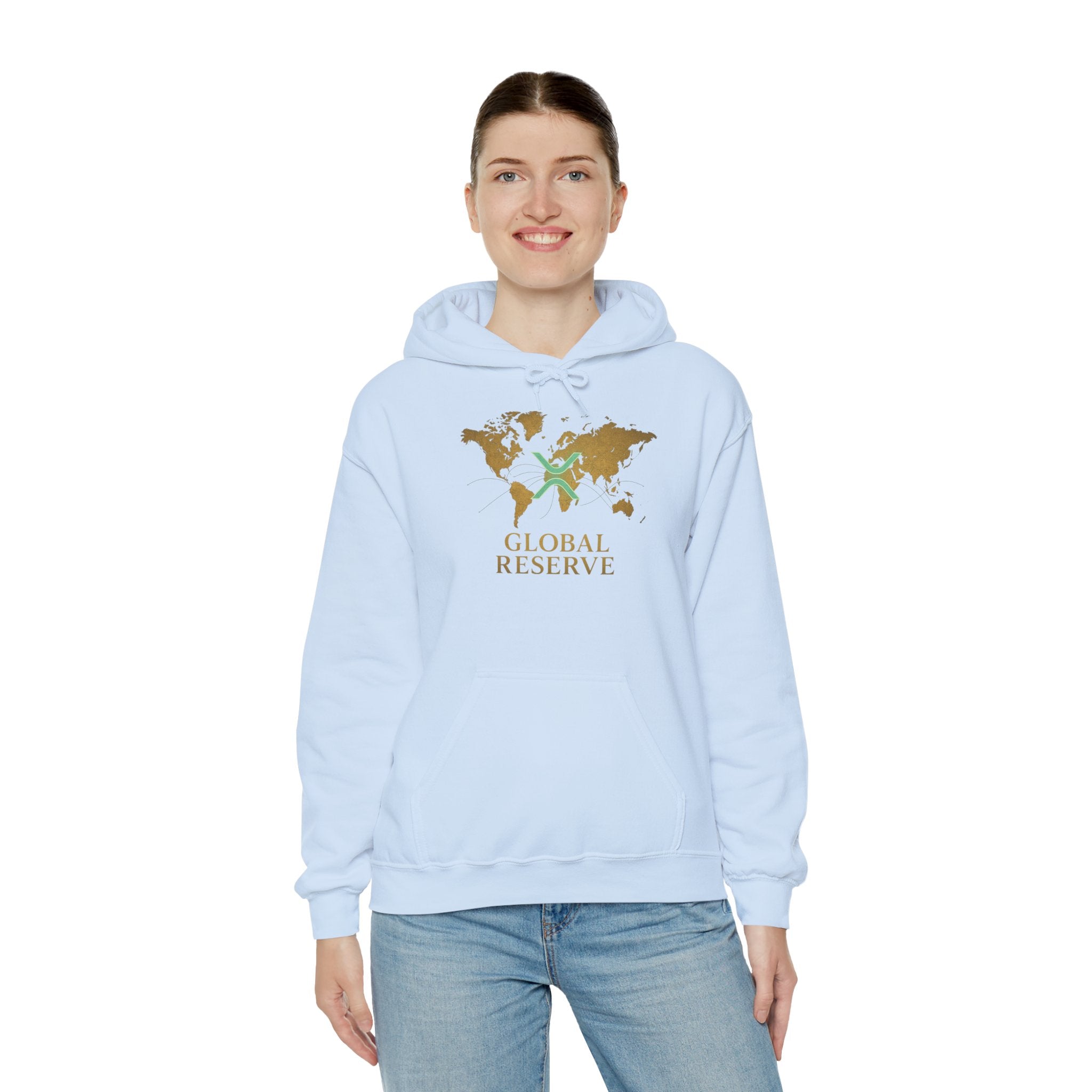 Global Reserve Hoodie — World Map Logo Pullover