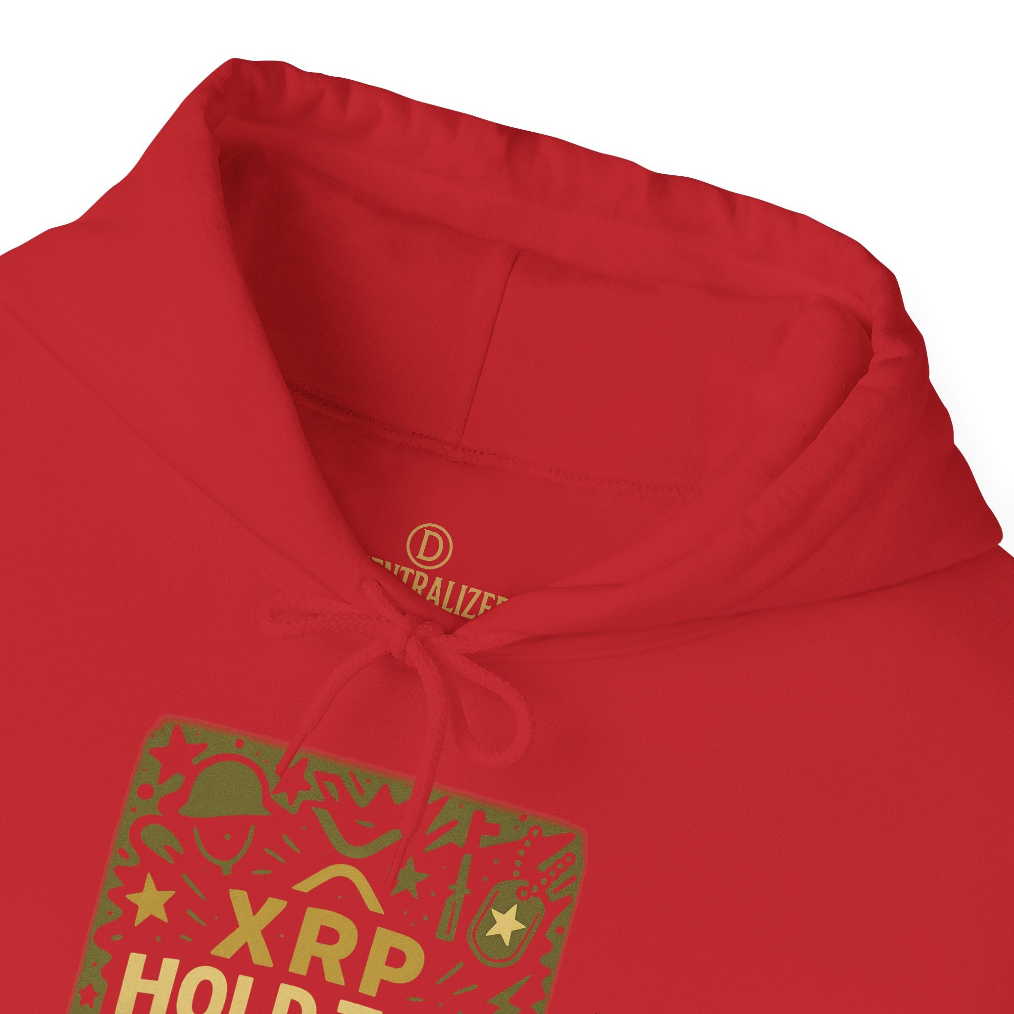 XRP Hold The Line Hoodie — Crypto Supporter Graphic Hooded Sweatshirt