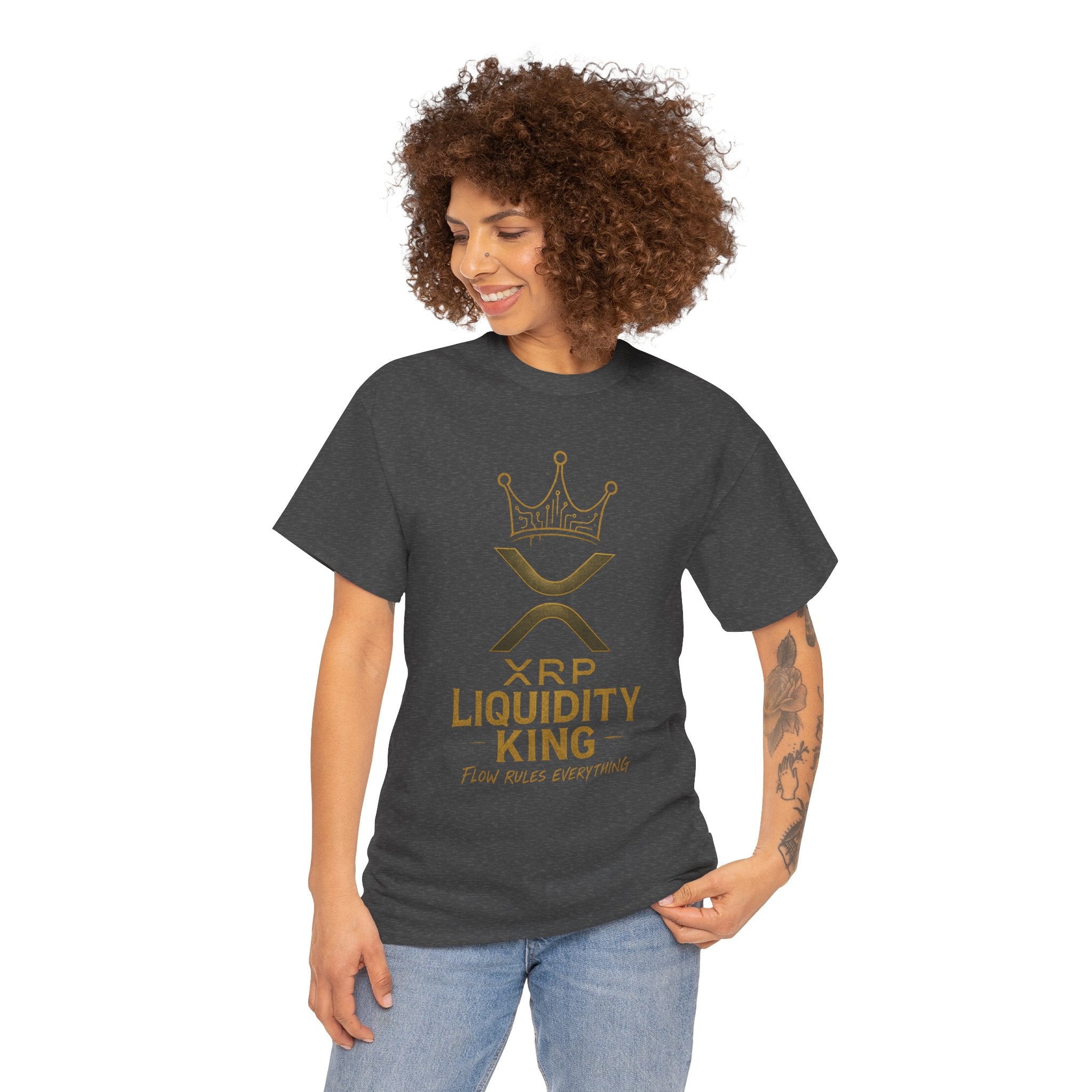 XRP Liquidity King Tee — Crypto Crown T-Shirt