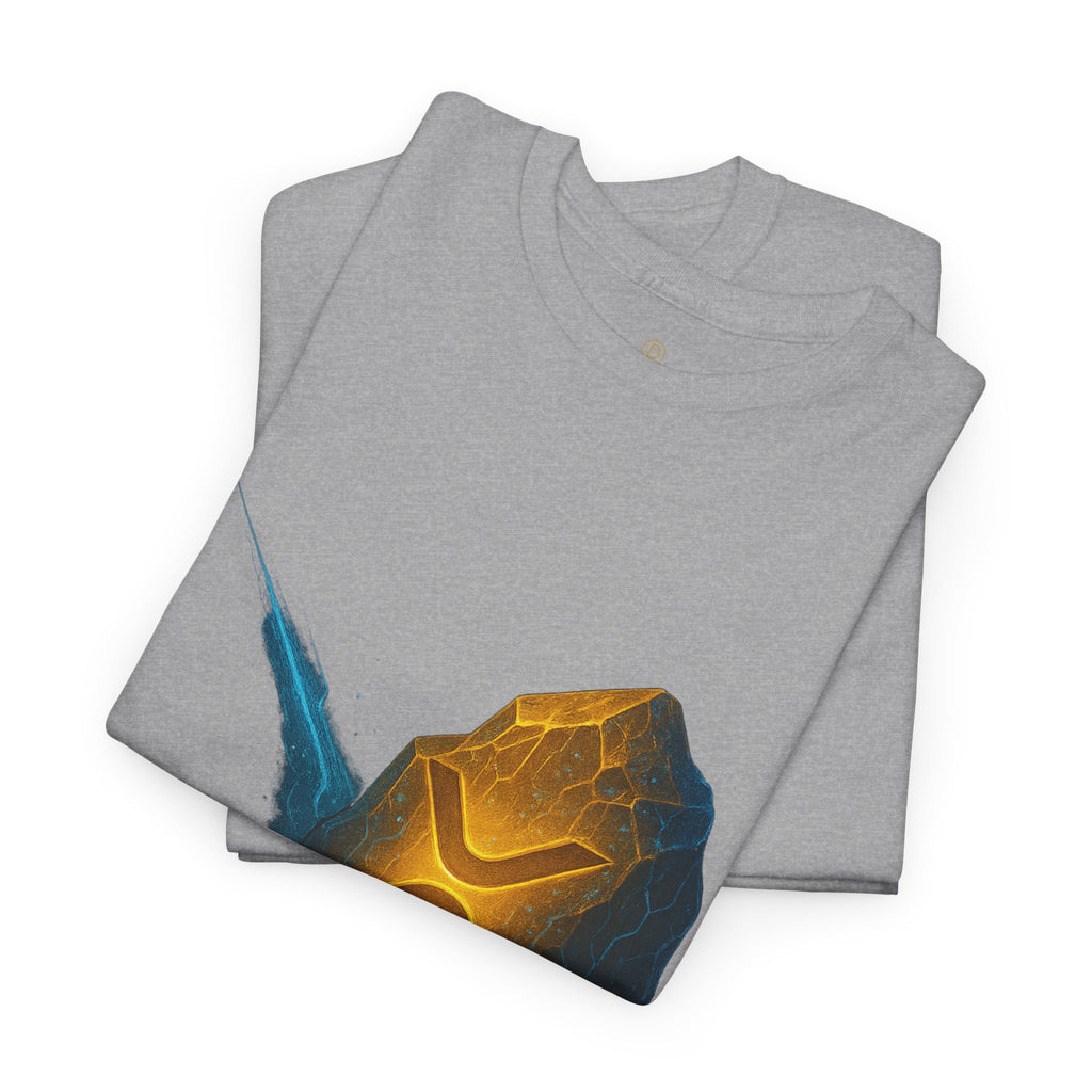 Rune Stone Graphic Tee — Glowing Mystic Rock T-Shirt