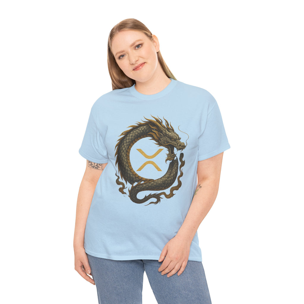 Dragon XRP Logo T-Shirt — Crypto XRP Circle Dragon Graphic Tee