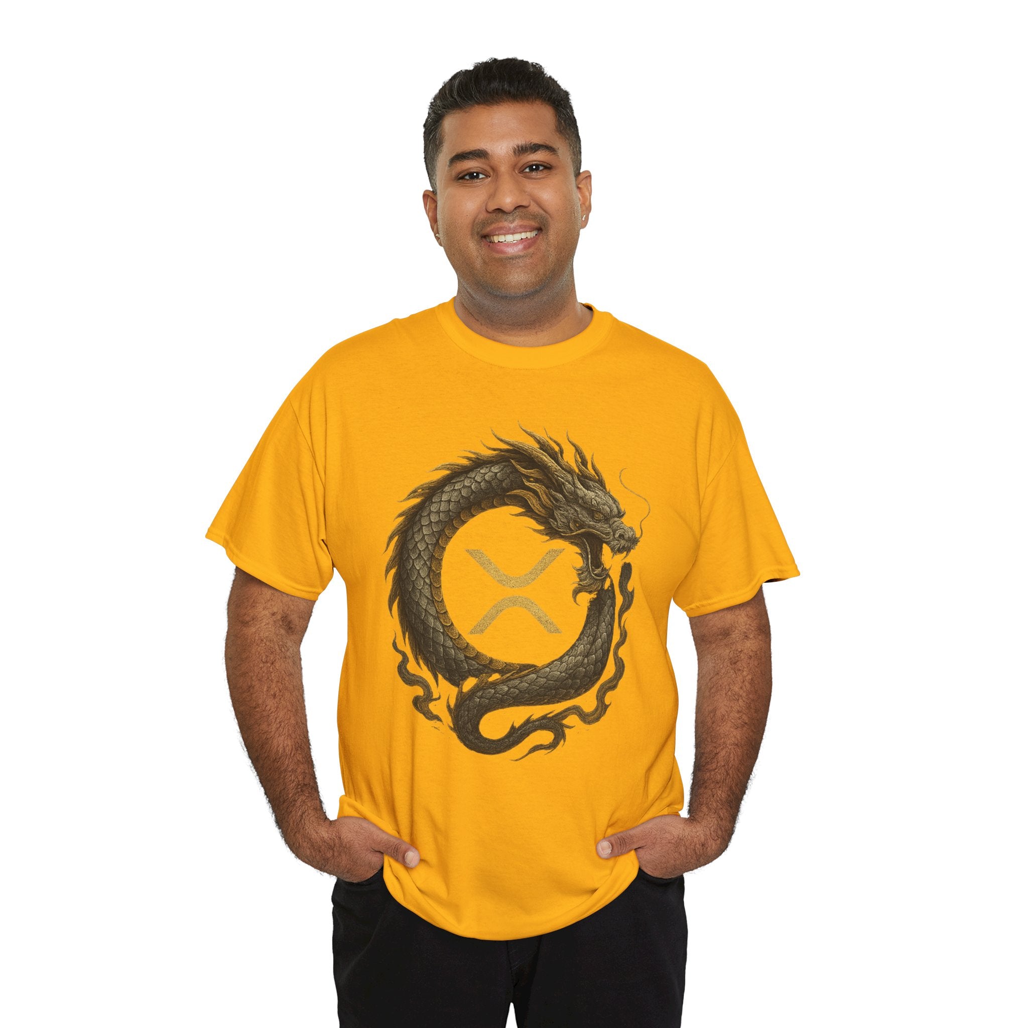 Dragon XRP Logo T-Shirt — Crypto XRP Circle Dragon Graphic Tee