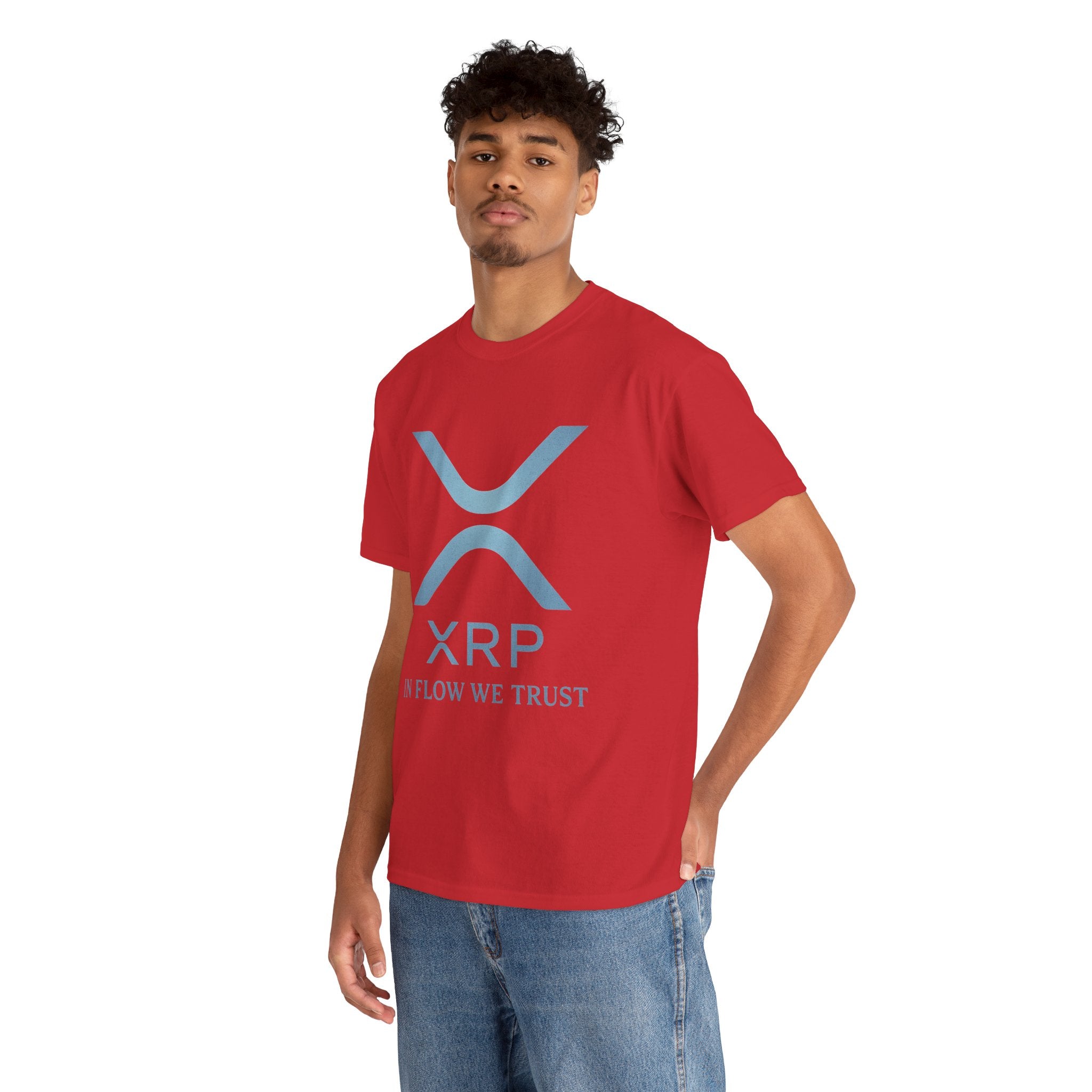 XRP Crypto Tee — "In Flow We Trust" Ripple Logo T-Shirt