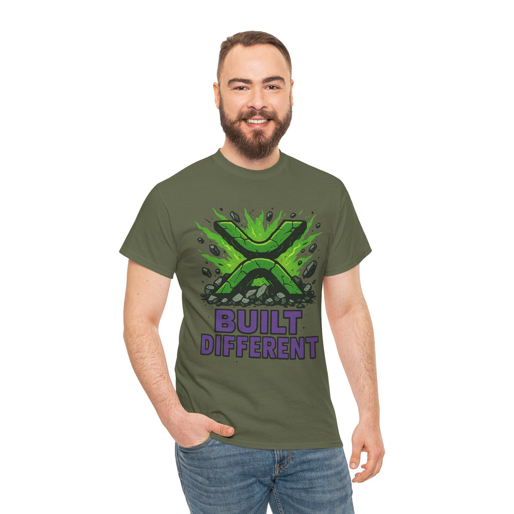 Built Different T-Shirt — Green Gamer Logo Tee