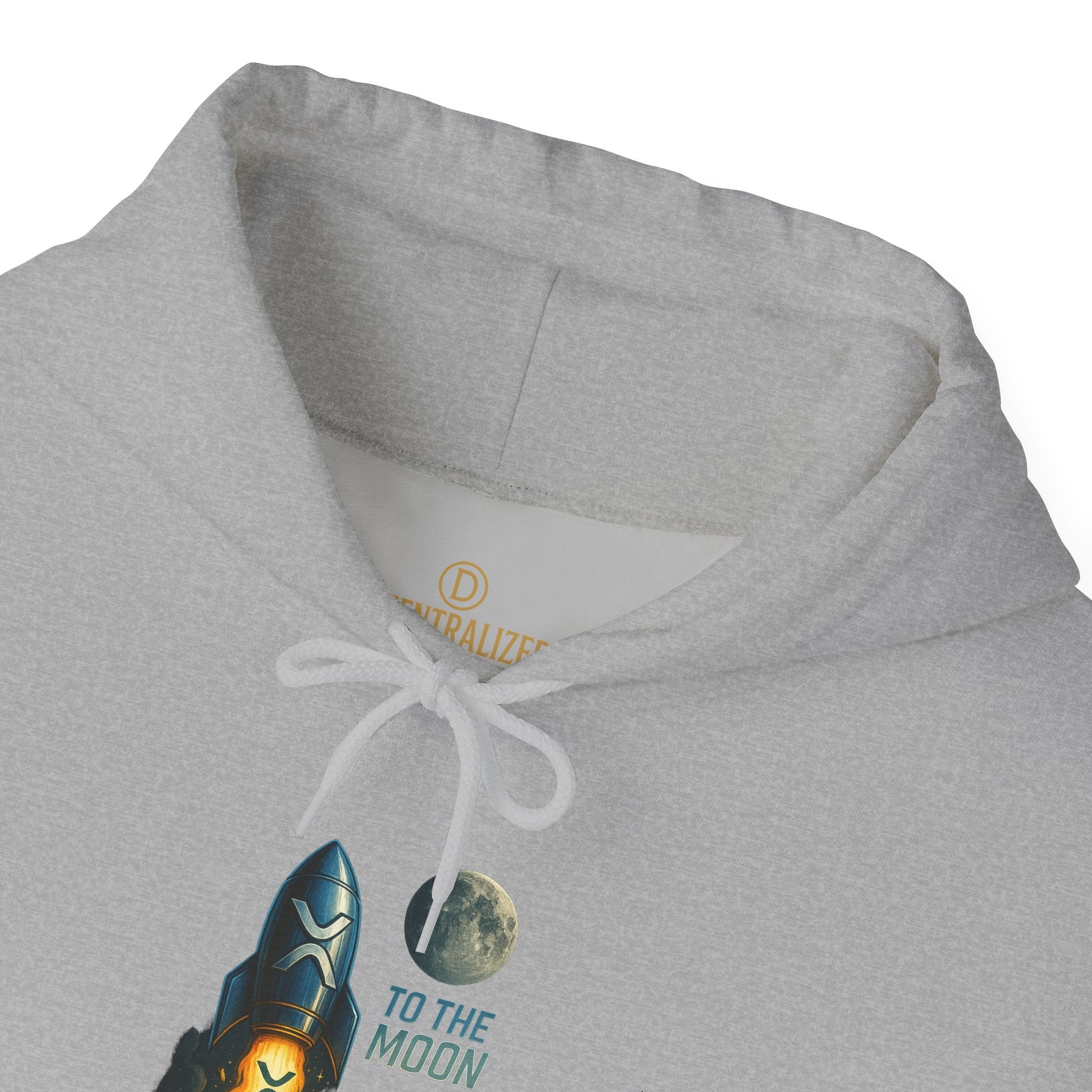 To the Moon Rocket Hoodie — Space Graphic Pullover