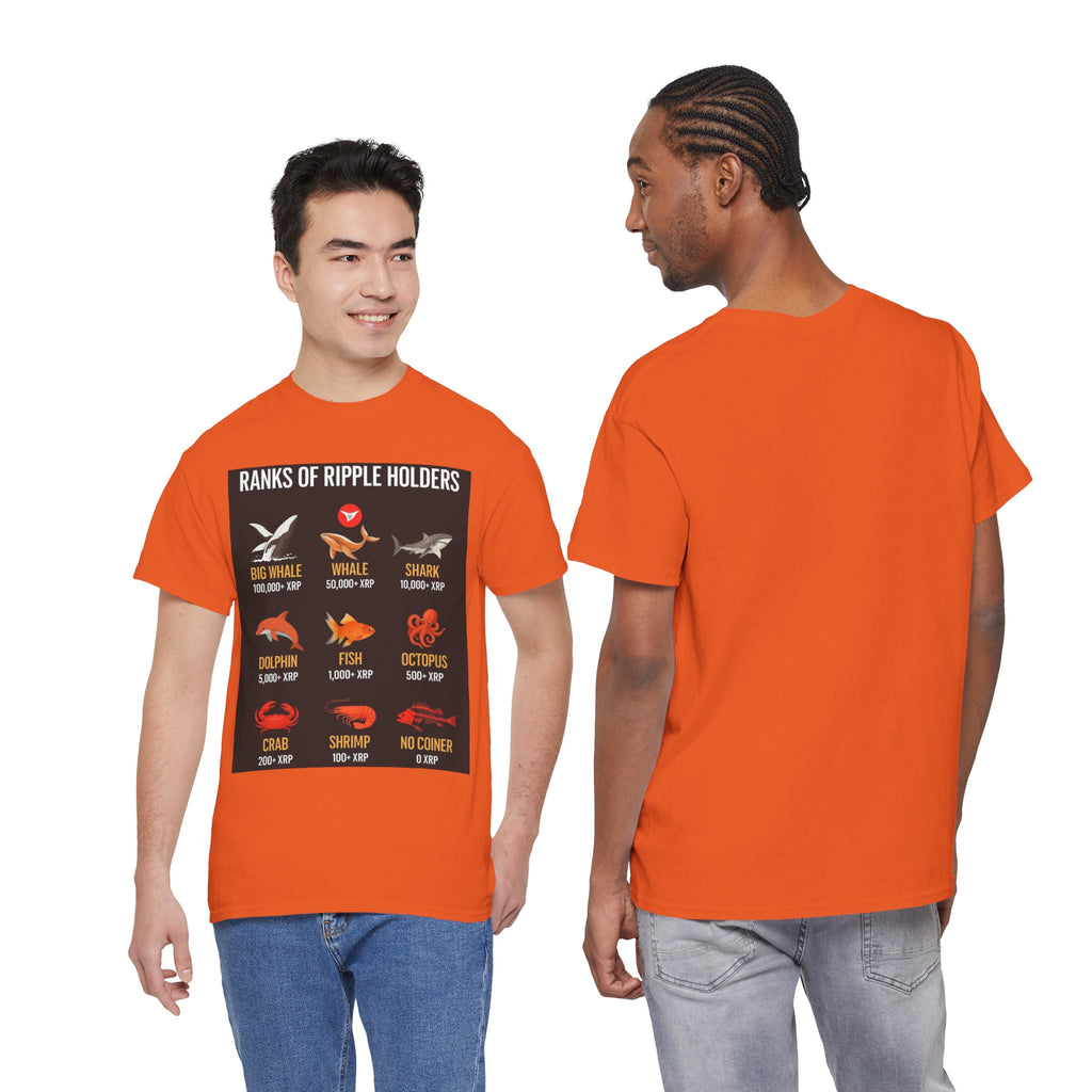 Crypto Ranks T-Shirt – "Ranks of Ripple Holders" Illustrated Guide