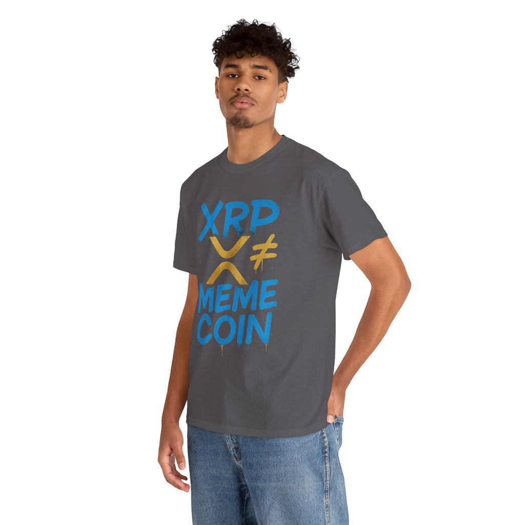 XRP ≠ Meme Coin T‑Shirt — Crypto Advocate Graphic Tee