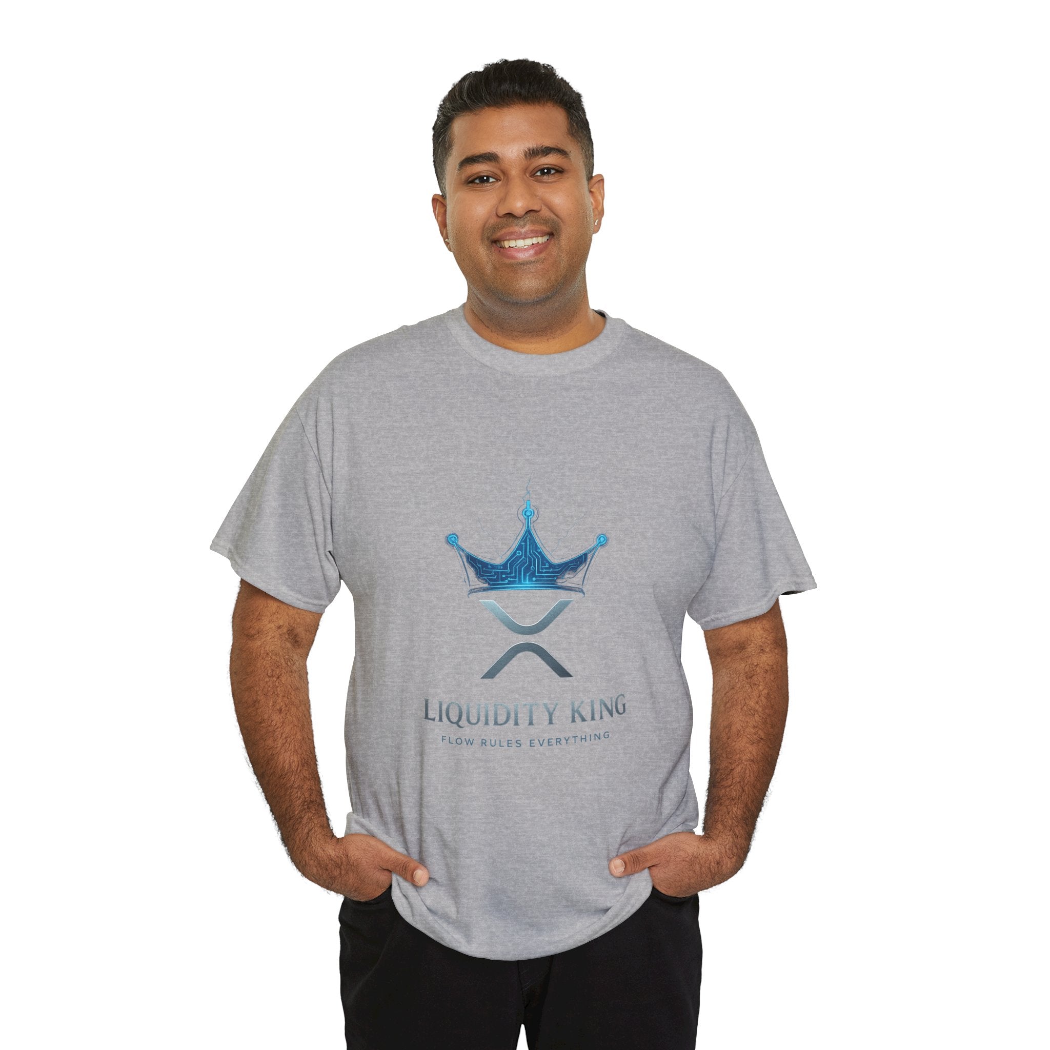 RIPPLE Liquidity King T-Shirt — Crypto XRP Crown Tee