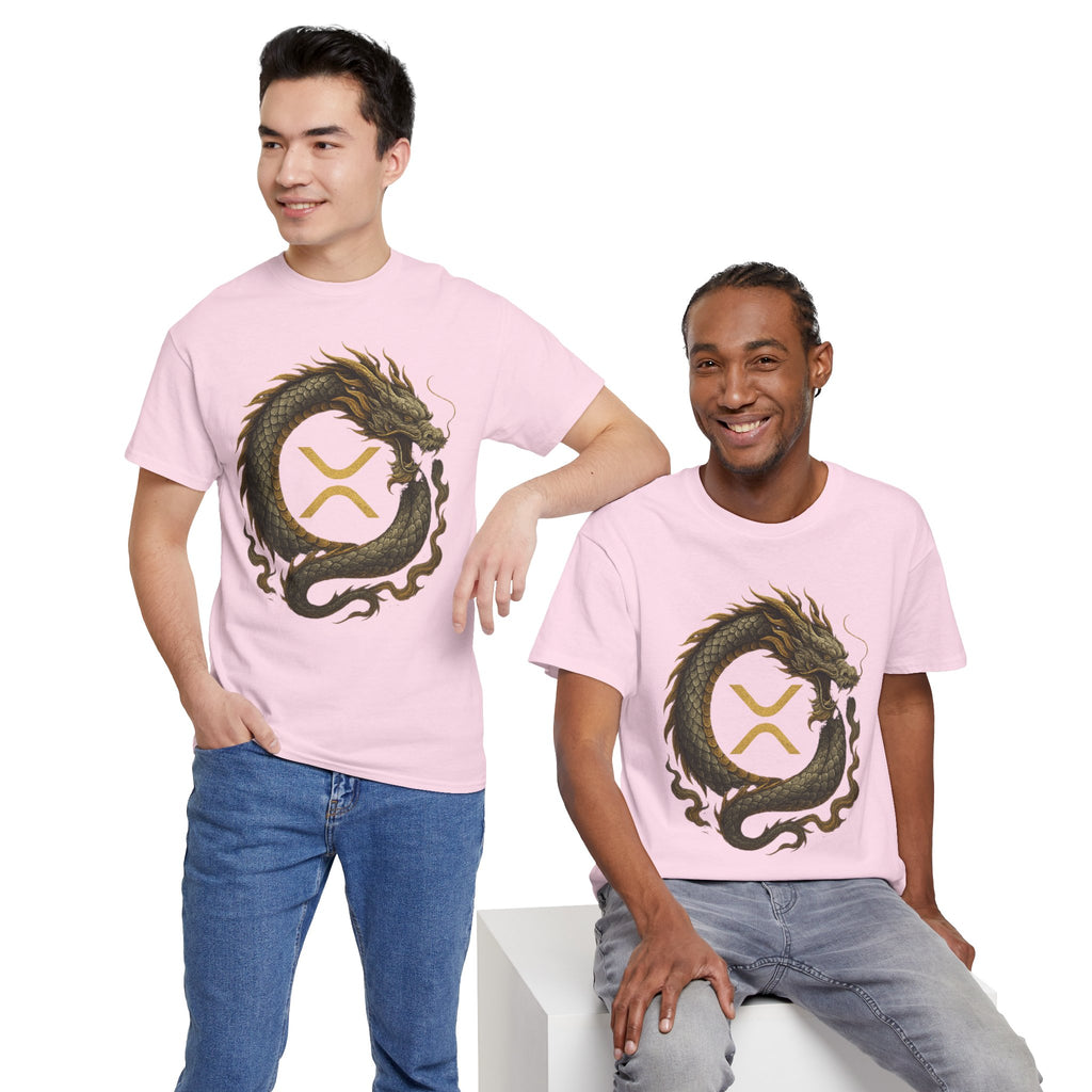 Dragon XRP Logo T-Shirt — Crypto XRP Circle Dragon Graphic Tee