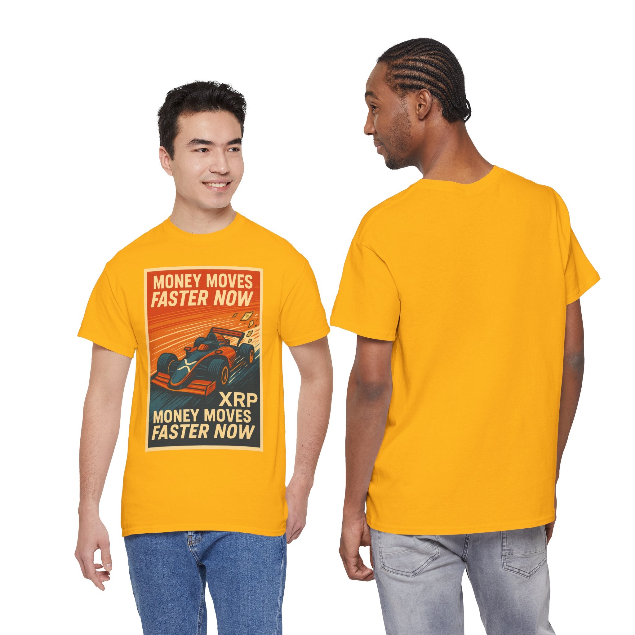 XRP 'Money Moves Faster Now' Racing Tee — Crypto Enthusiast T-Shirt