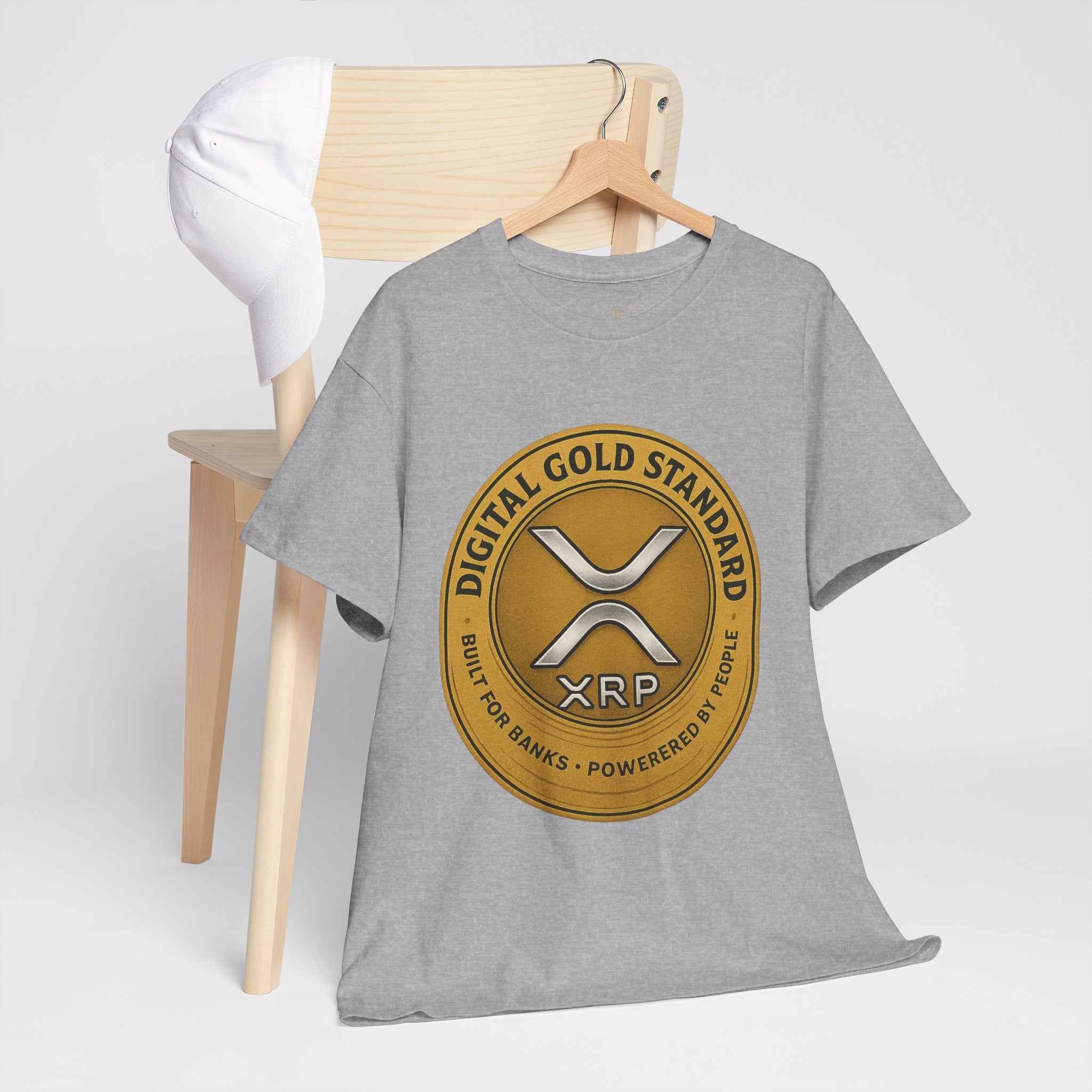 XRP Digital Gold Tee – Cryptocurrency Logo Shirt