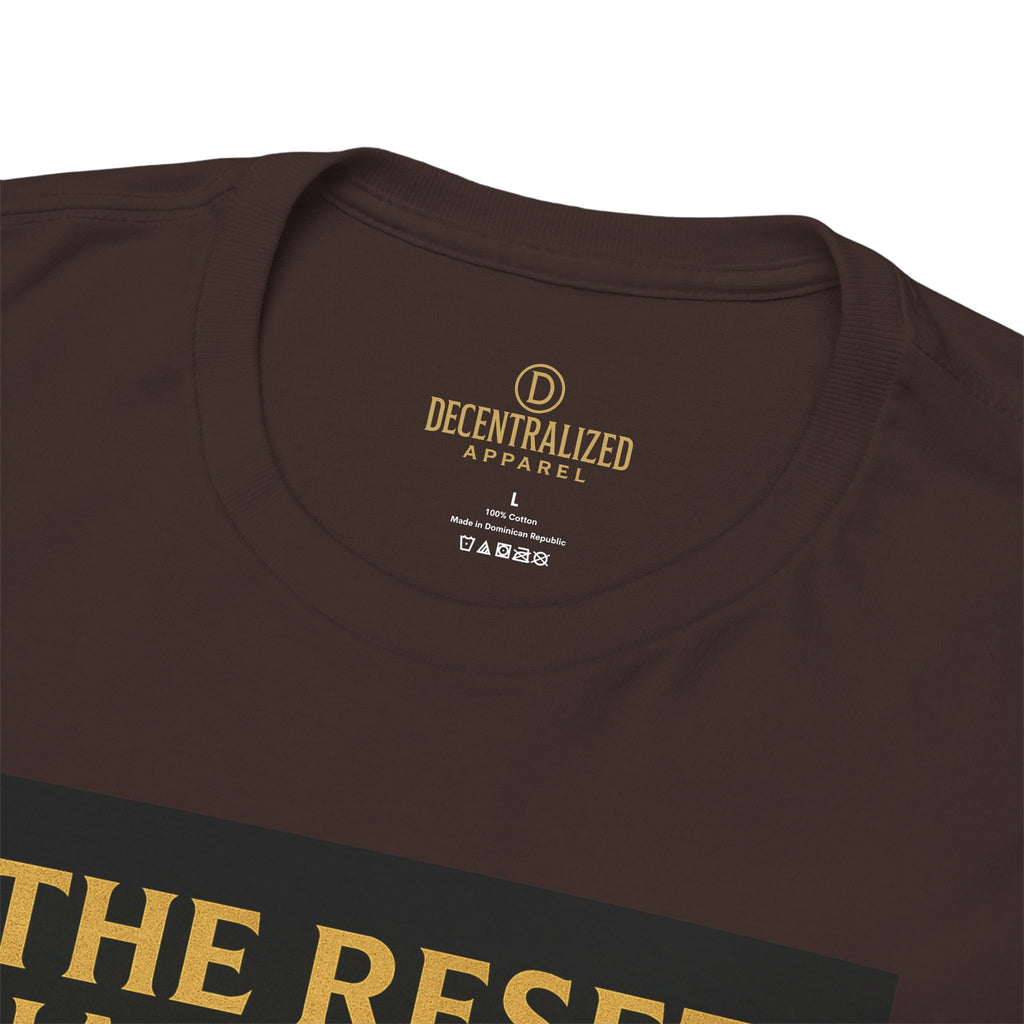 XRP Crypto Tee — "The Reset Has Begun" Bitcoin Alternative Shirt