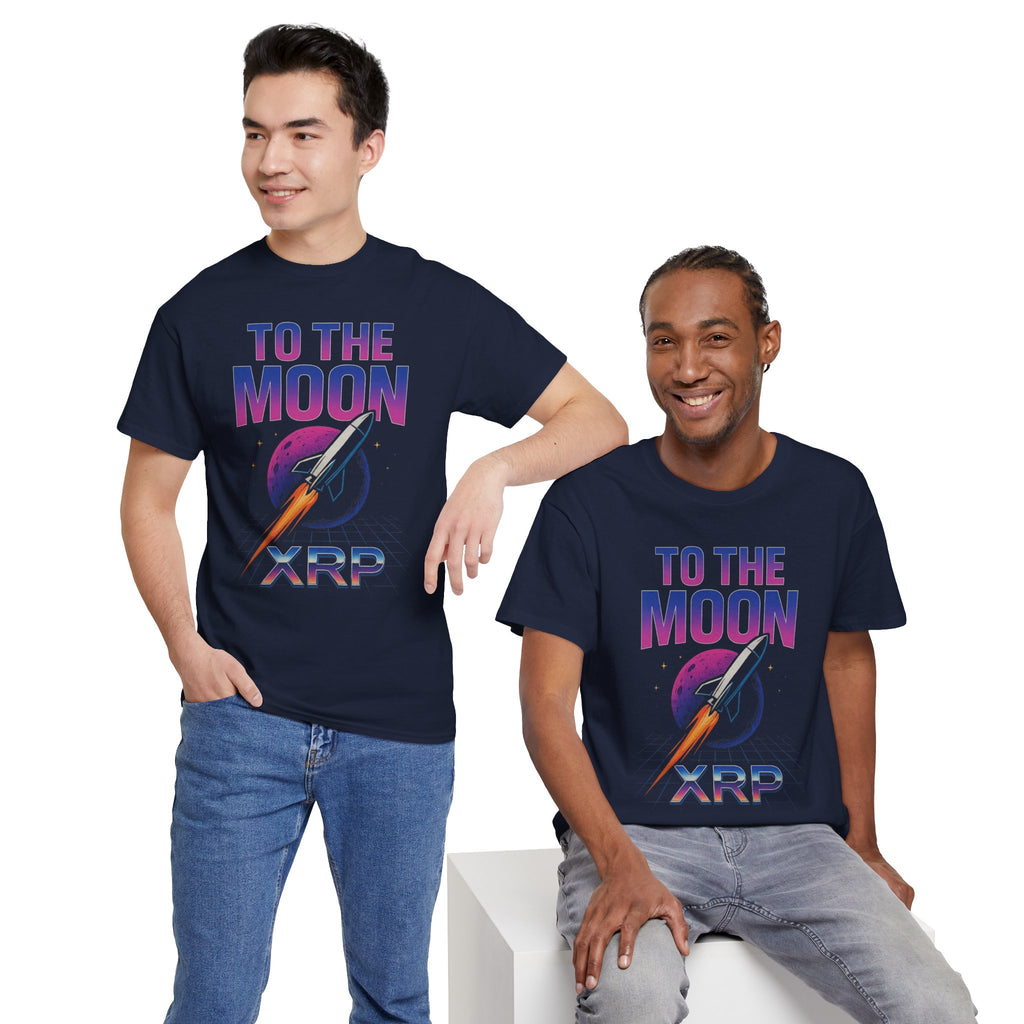XRP 'To The Moon' T-Shirt — Crypto Investor Rocket Tee