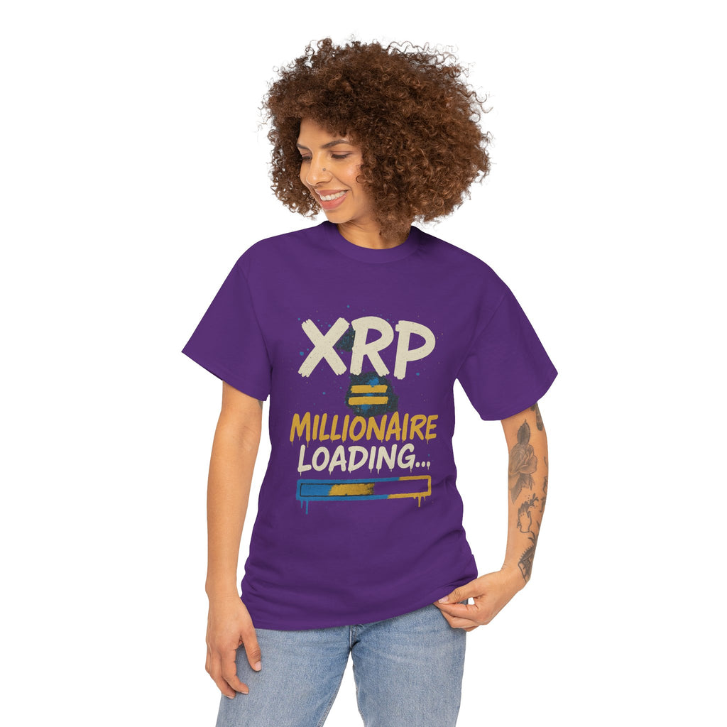 XRP Millionaire Loading T-Shirt — Crypto Investor Progress Tee