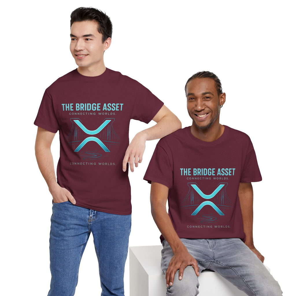 The Bridge Asset Tee – 'Connecting Worlds' Crypto Ripple X Logo T-Shirt