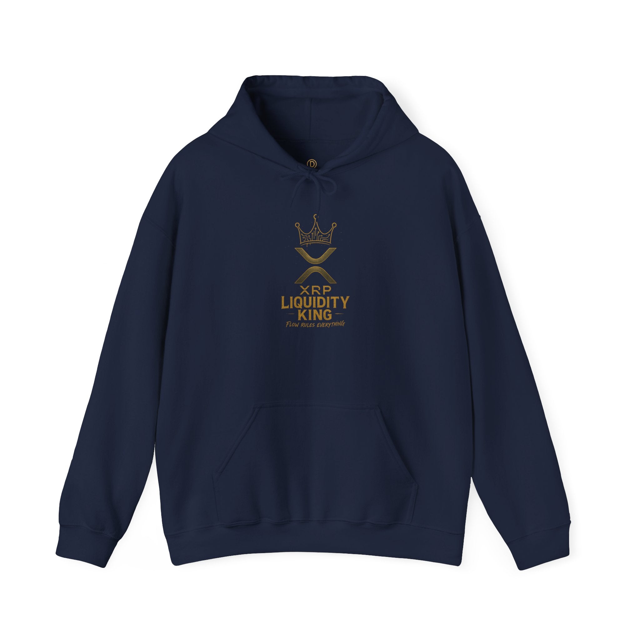 XRP Liquidity King Hoodie — Crypto Logo Pullover for Traders & Investors