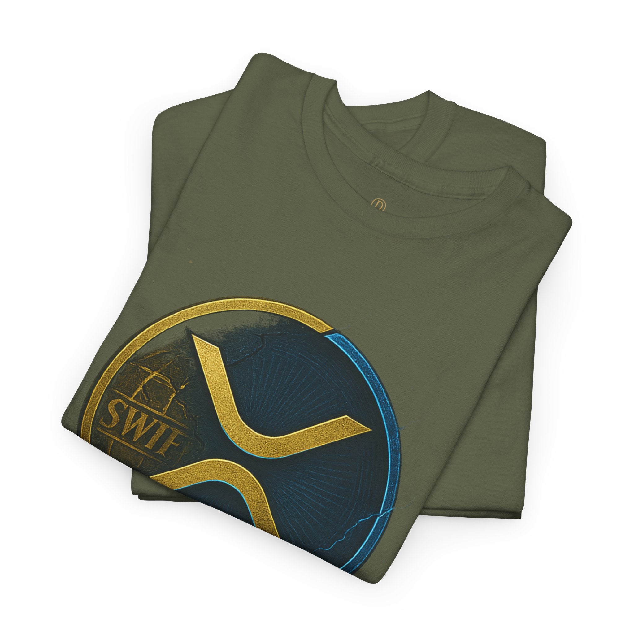 XRP 'Replaces Swift' Cotton Tee — Crypto Ripple Logo T-Shirt