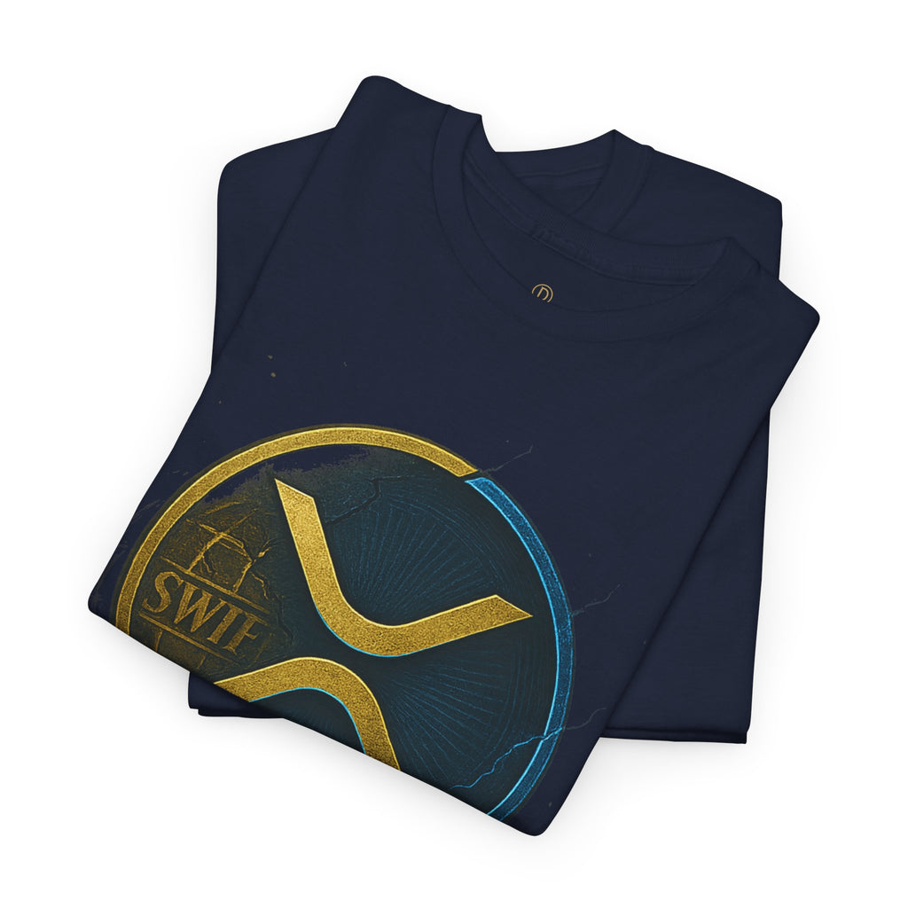 XRP 'Replaces Swift' Cotton Tee — Crypto Ripple Logo T-Shirt