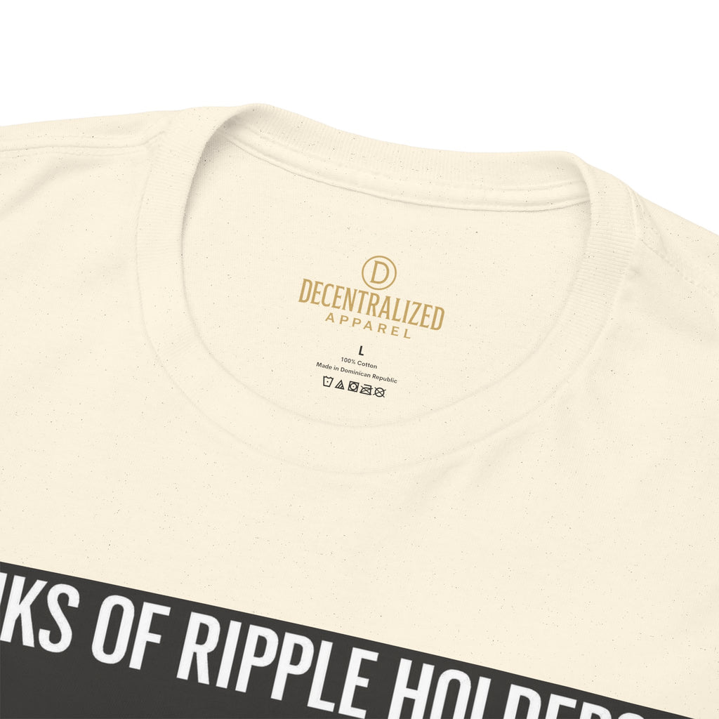 Crypto Ranks T-Shirt – "Ranks of Ripple Holders" Illustrated Guide