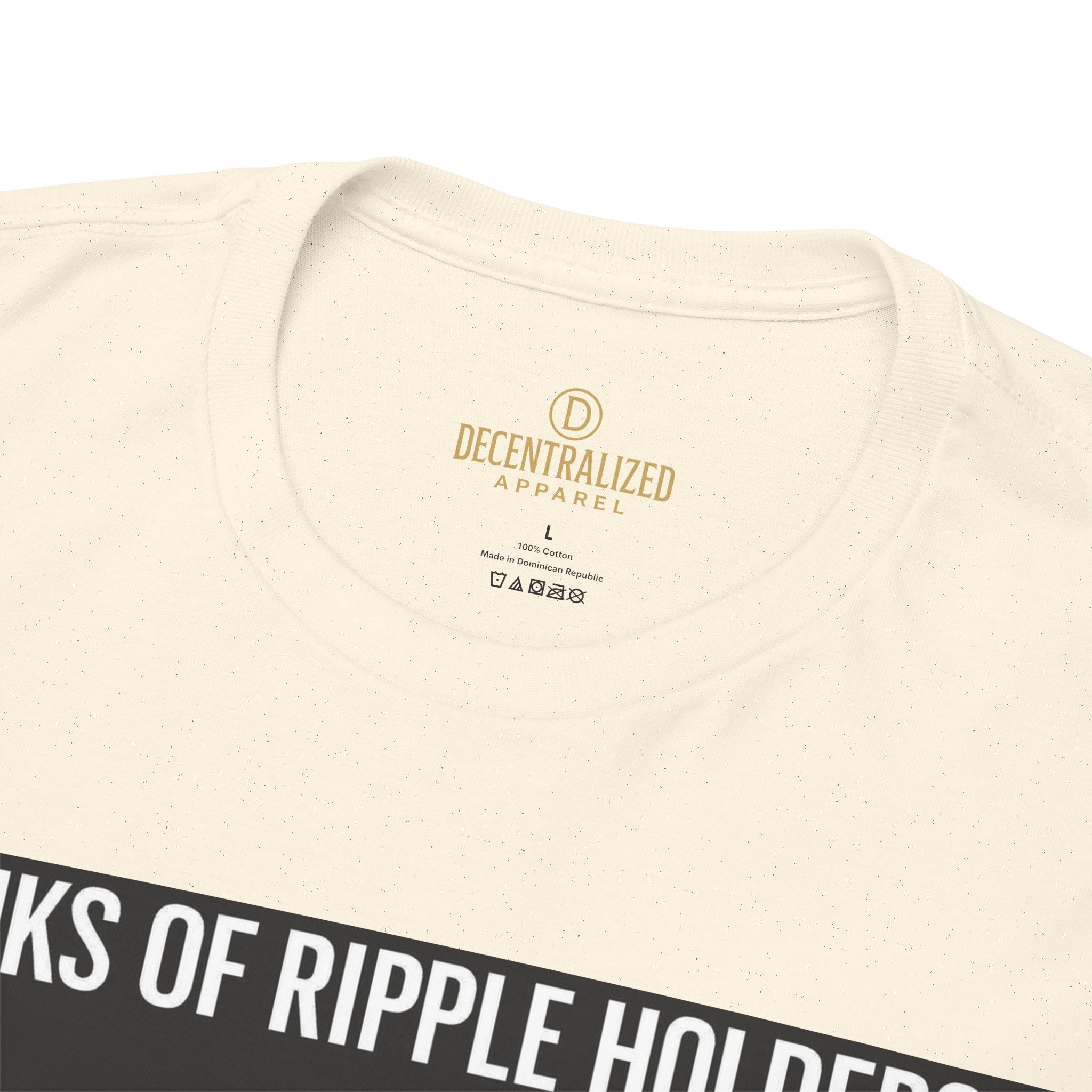 Crypto Ranks T-Shirt – "Ranks of Ripple Holders" Illustrated Guide