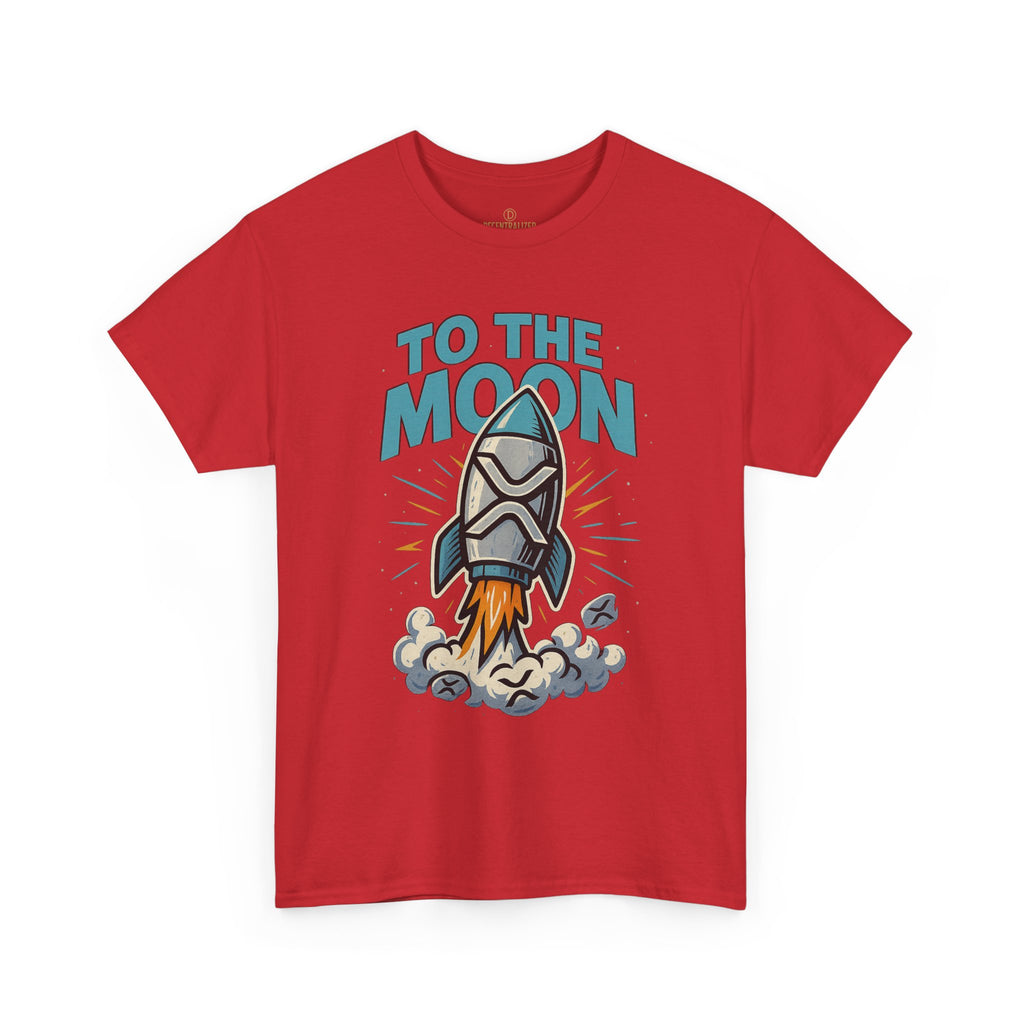 To The Moon Rocket T-Shirt — Space Graphic Tee for Crypto & Space Enthusiasts