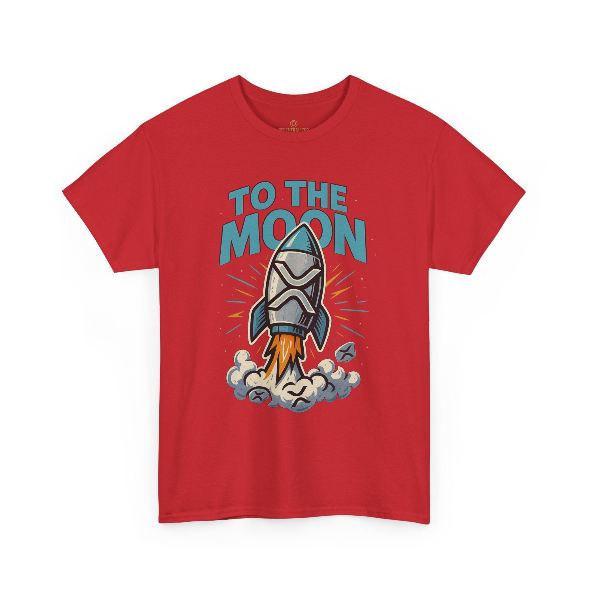To The Moon Rocket T-Shirt — Space Graphic Tee for Crypto & Space Enthusiasts