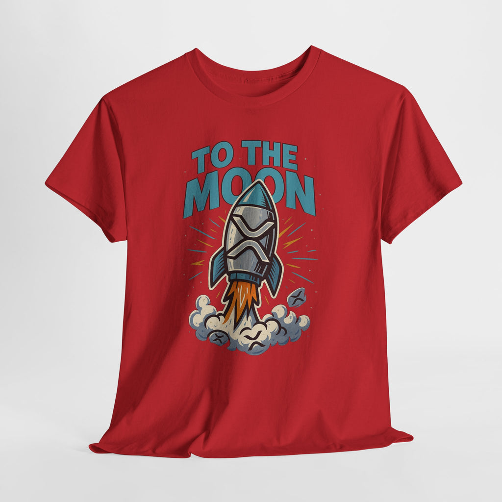 To The Moon Rocket T-Shirt — Space Graphic Tee for Crypto & Space Enthusiasts