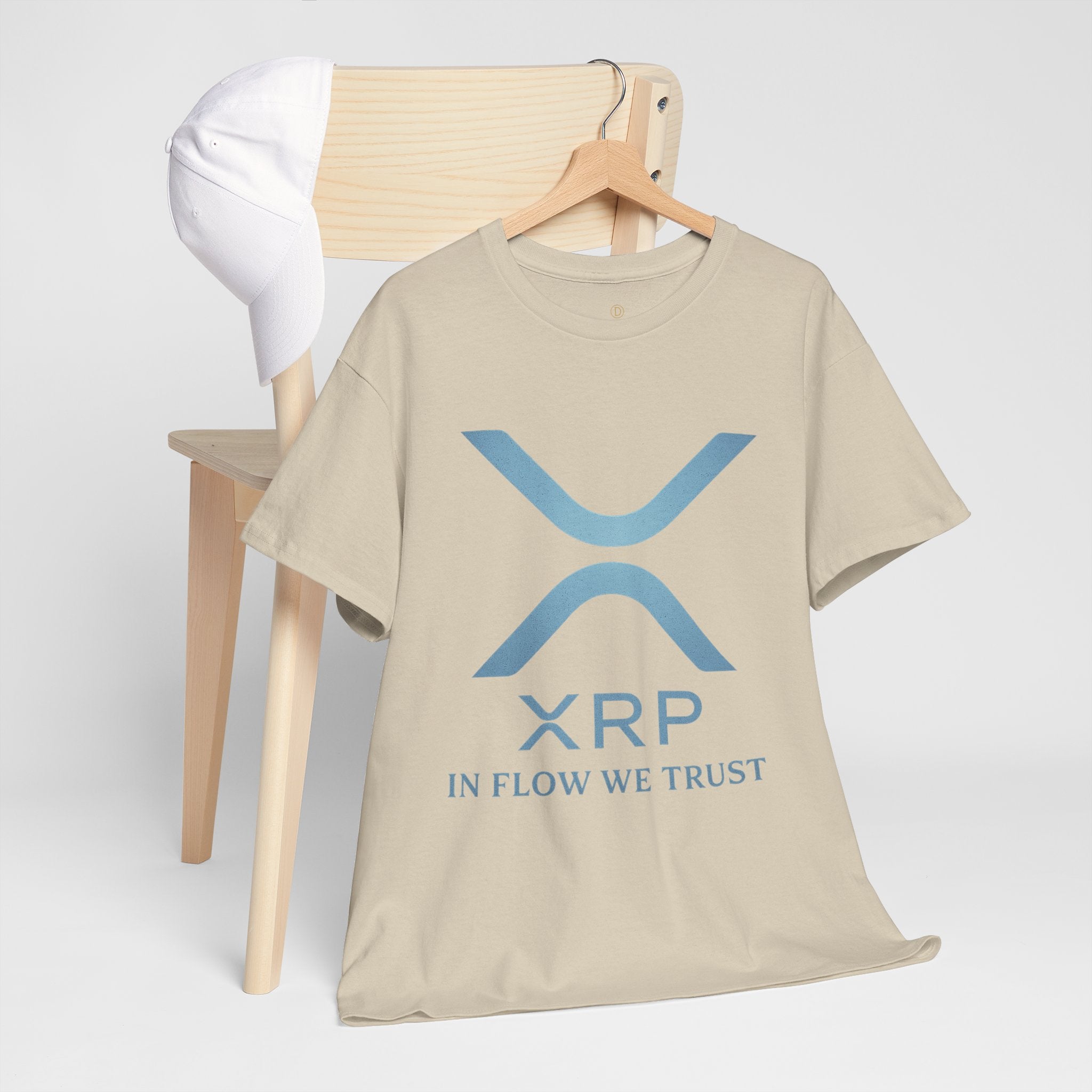 XRP Crypto Tee — "In Flow We Trust" Ripple Logo T-Shirt