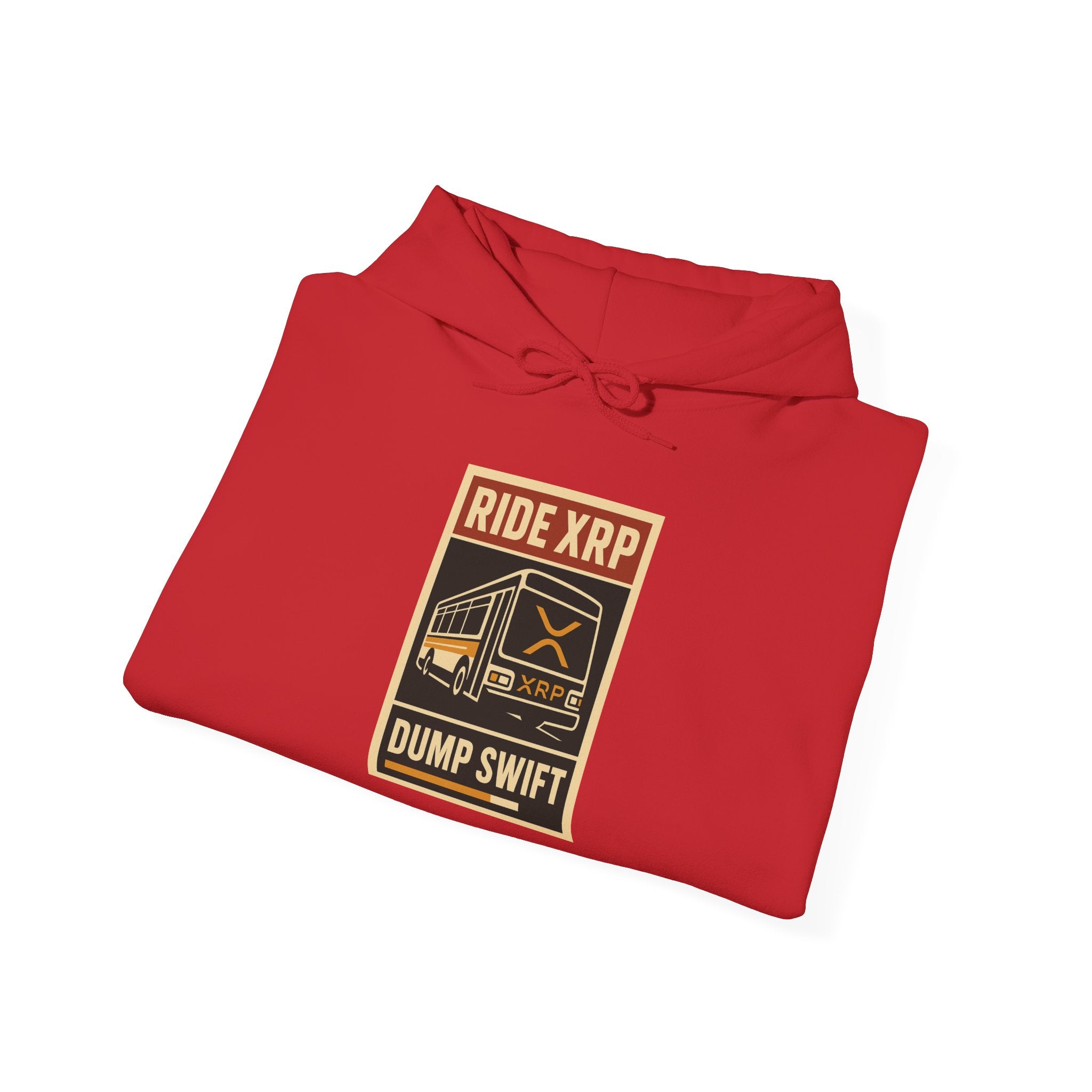 XRP Crypto Hoodie — "Ride XRP, Dump Swift" Retro Badge