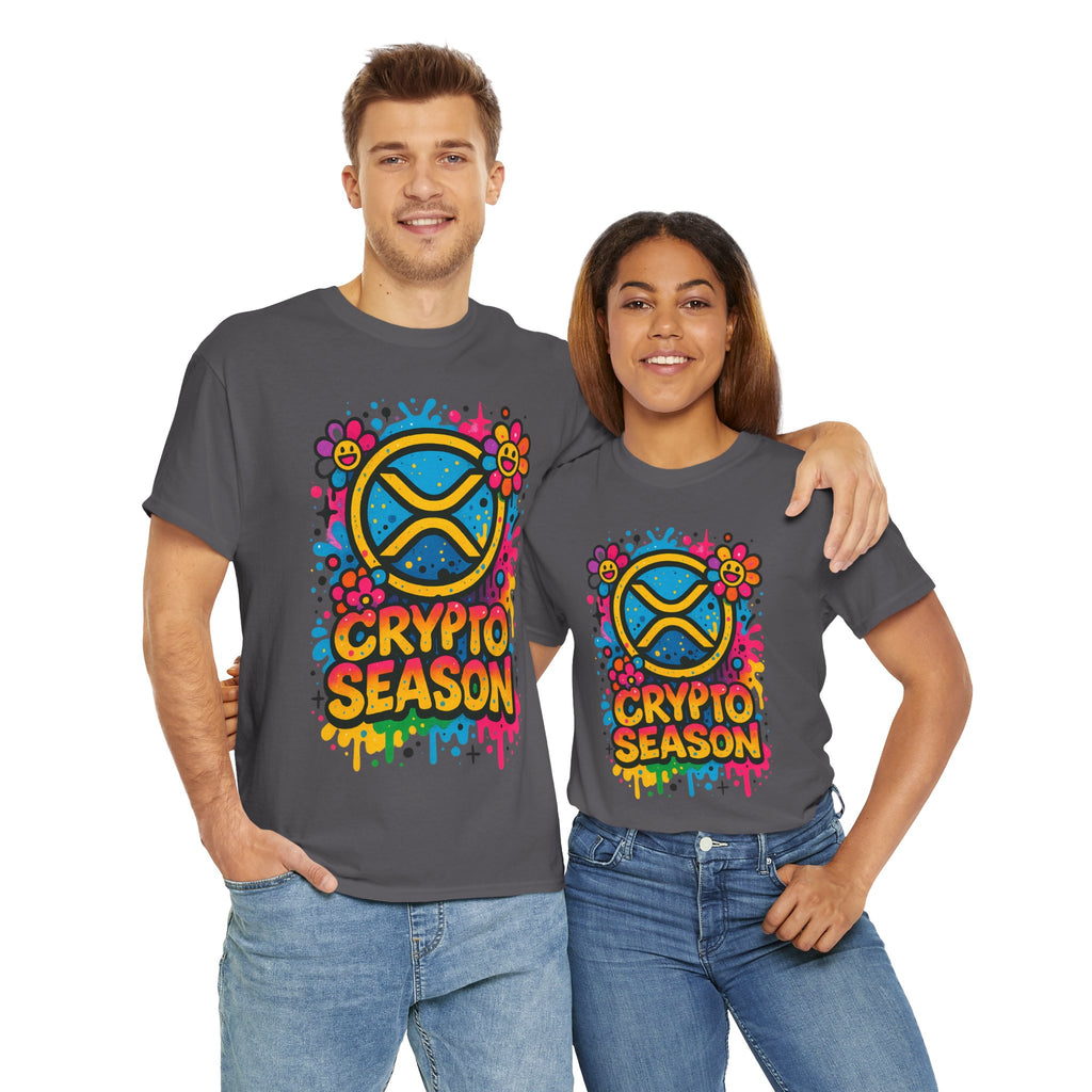 Crypto Season T-Shirt — Colorful Ripple XRP Logo Tee