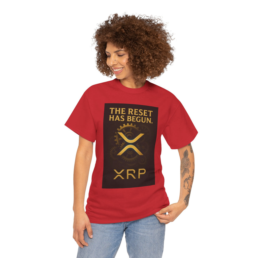XRP Crypto Tee — "The Reset Has Begun" Bitcoin Alternative Shirt
