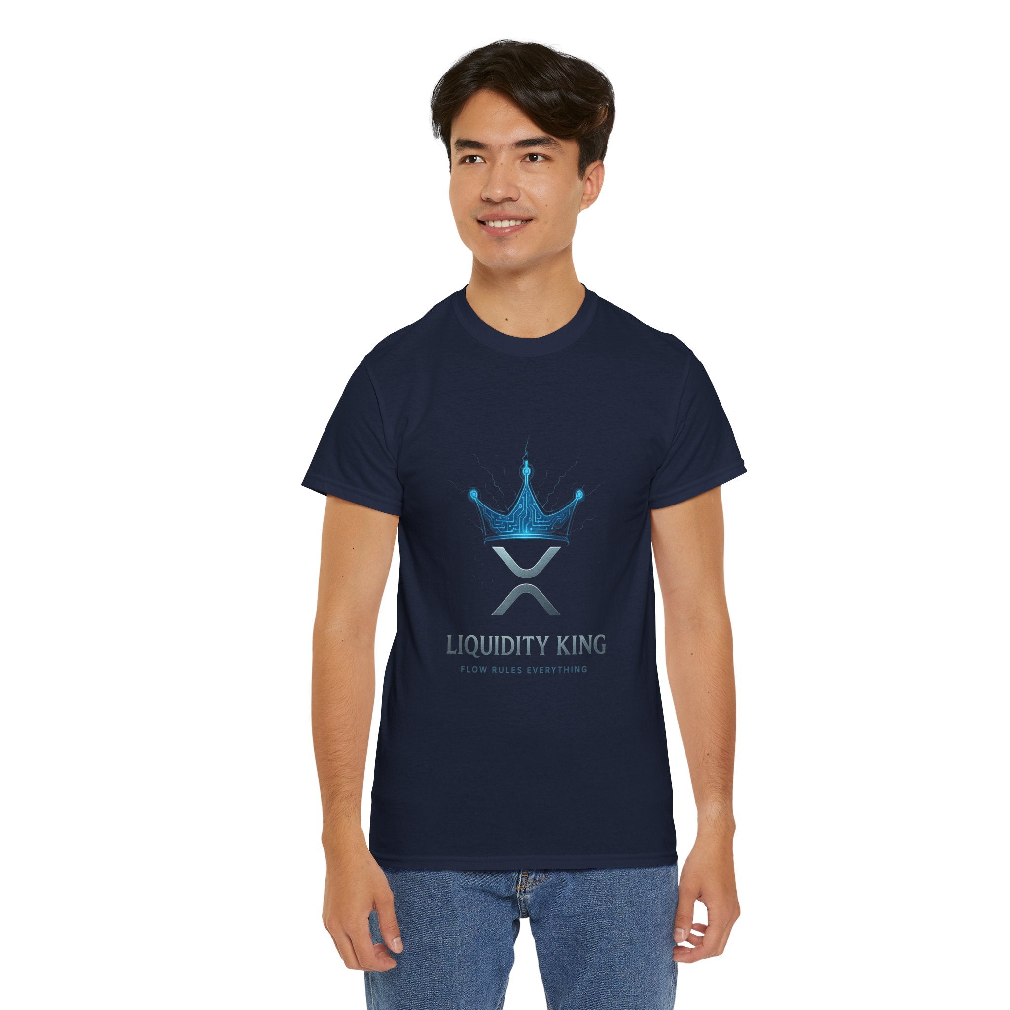 RIPPLE Liquidity King T-Shirt — Crypto XRP Crown Tee