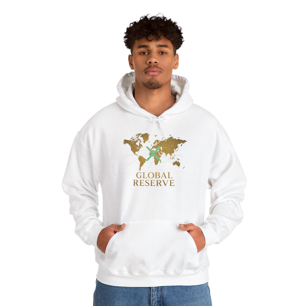 Global Reserve Hoodie — World Map Logo Pullover