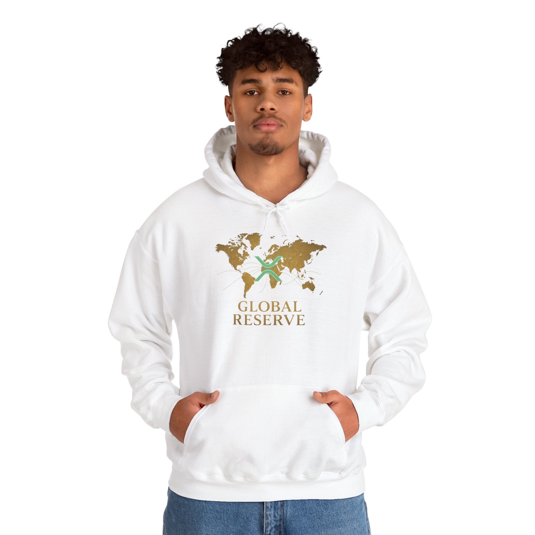 Global Reserve Hoodie — World Map Logo Pullover