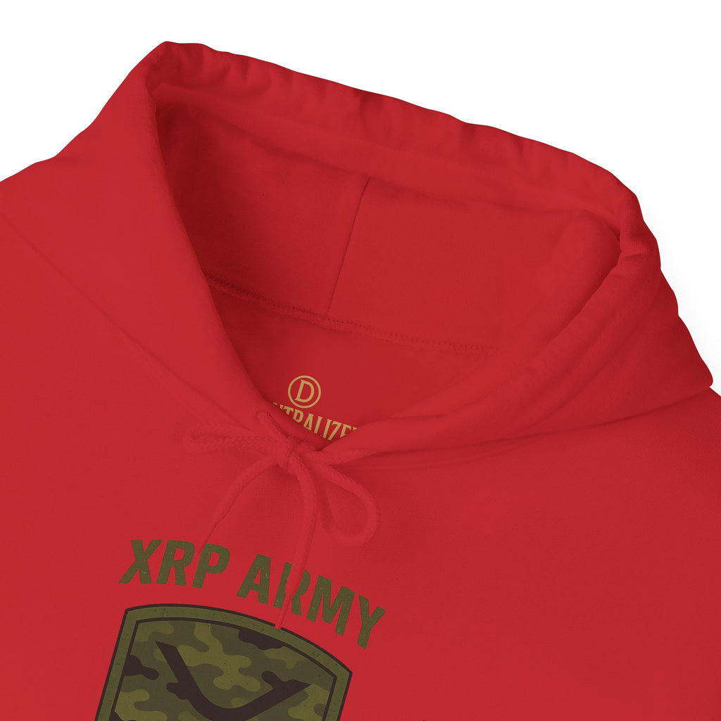 XRP Army Hoodie – Crypto Shield Camouflage Sweatshirt