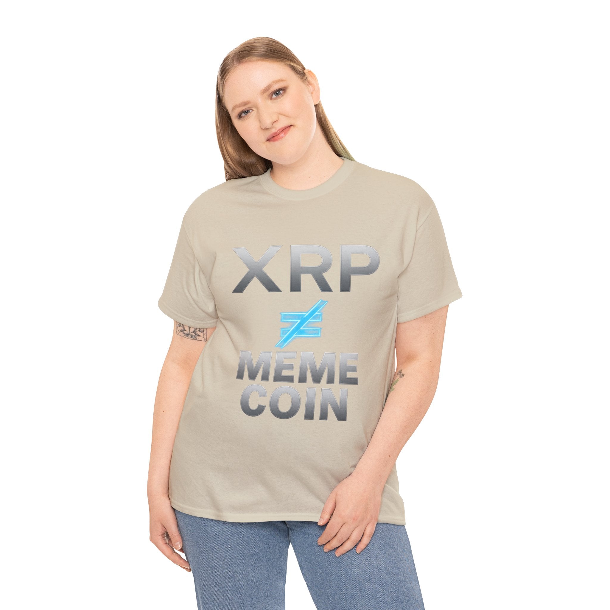XRP ≠ Meme Coin T-Shirt — Crypto Investor Statement Tee