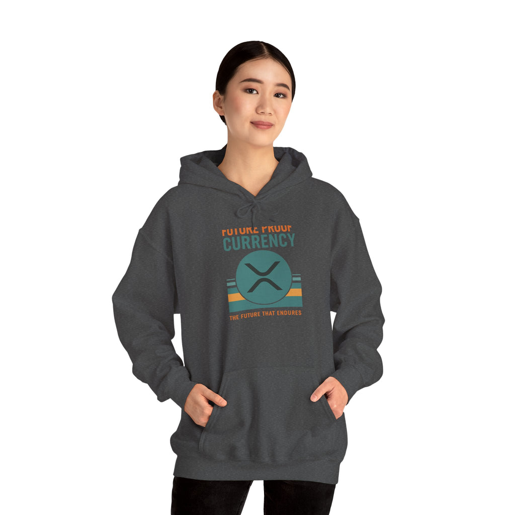 Ripple Crypto Hoodie – “Future Proof Currency” Retro Logo Sweatshirt