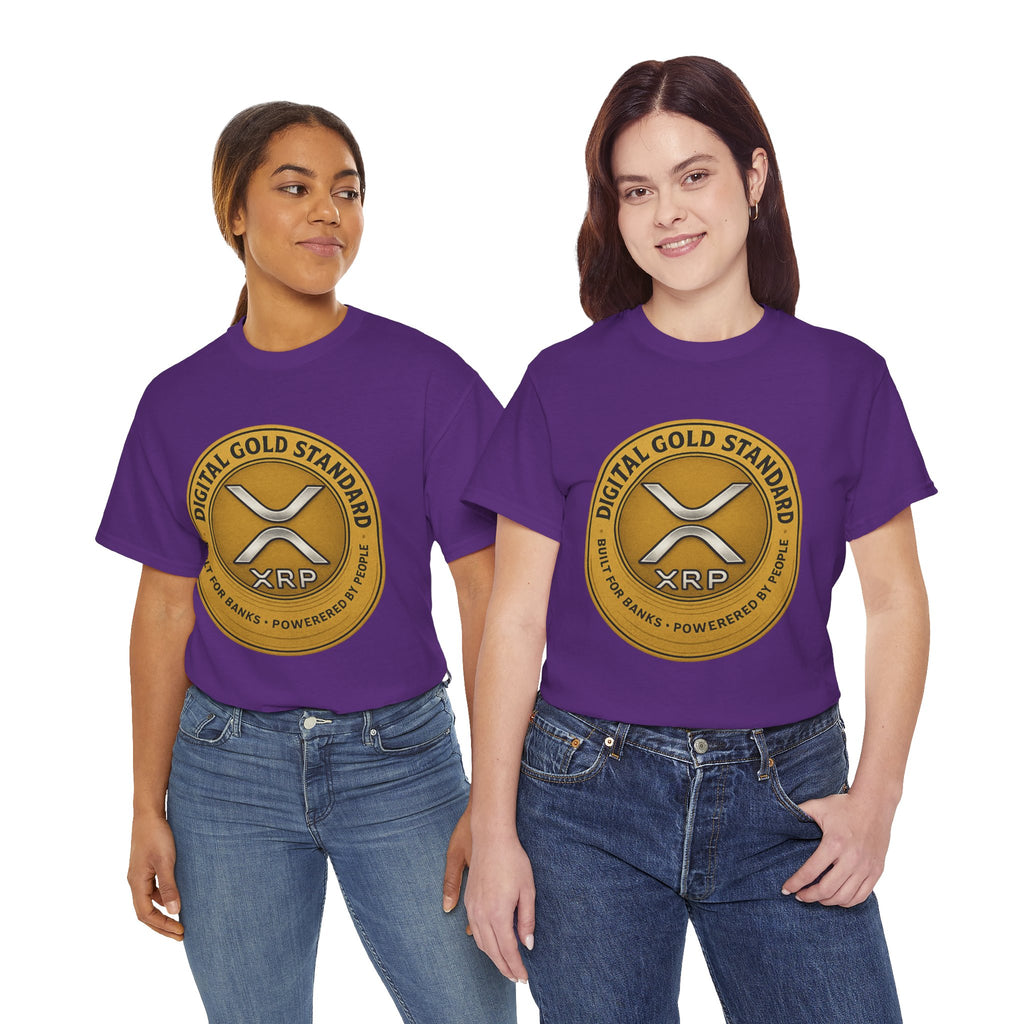 XRP Digital Gold Tee – Cryptocurrency Logo Shirt
